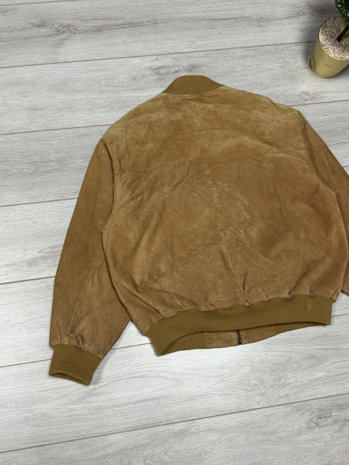 Genuine Leather Leather suede bomber jacket zip vintage Size US M / EU 48-50 / 2 - 9 Thumbnail