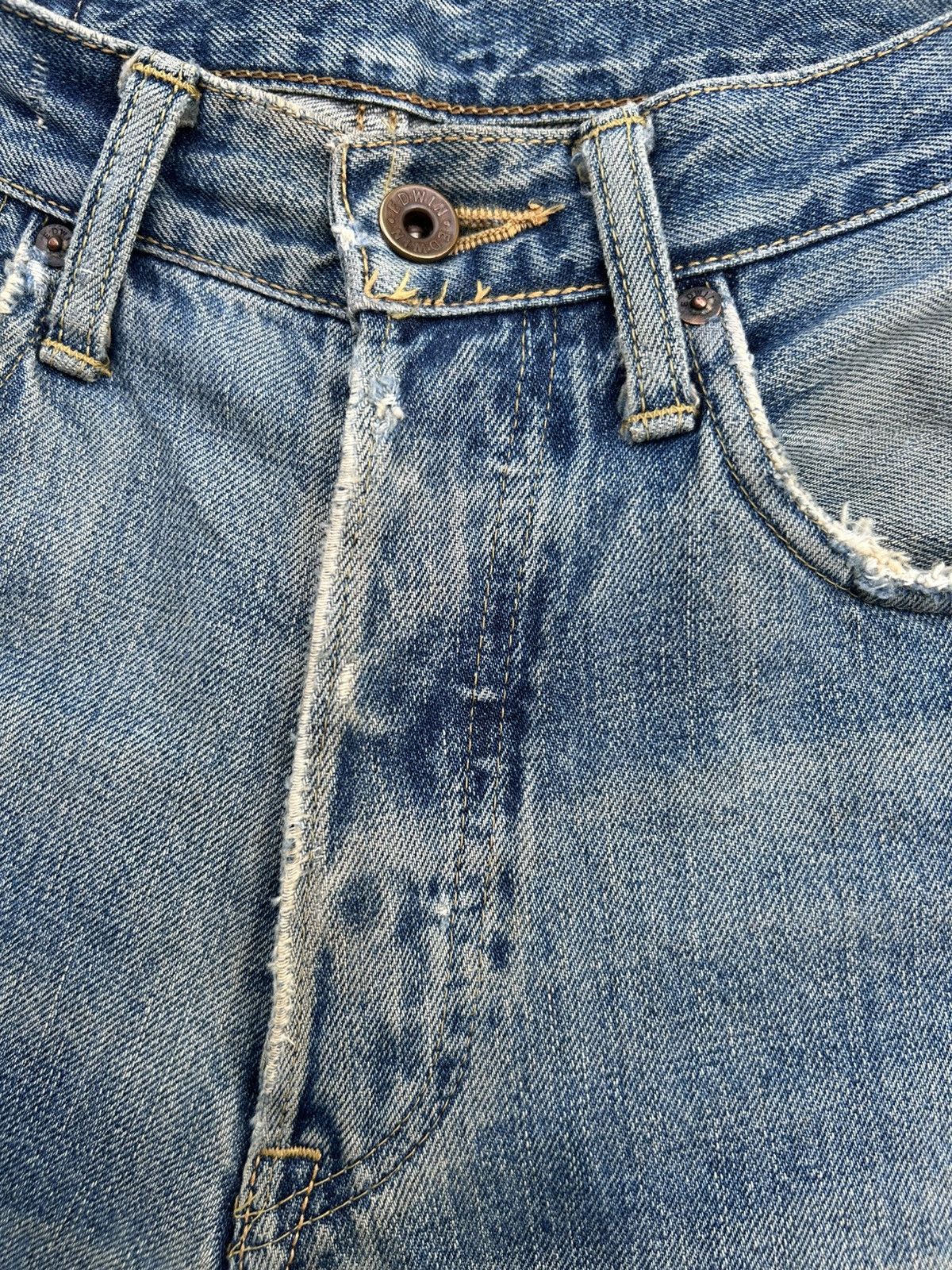 Kapital Vintage Edwin 505 Selvedge Baggy Distressed Dirty Denim Jean Size US 28 / EU 44 - 9 Thumbnail