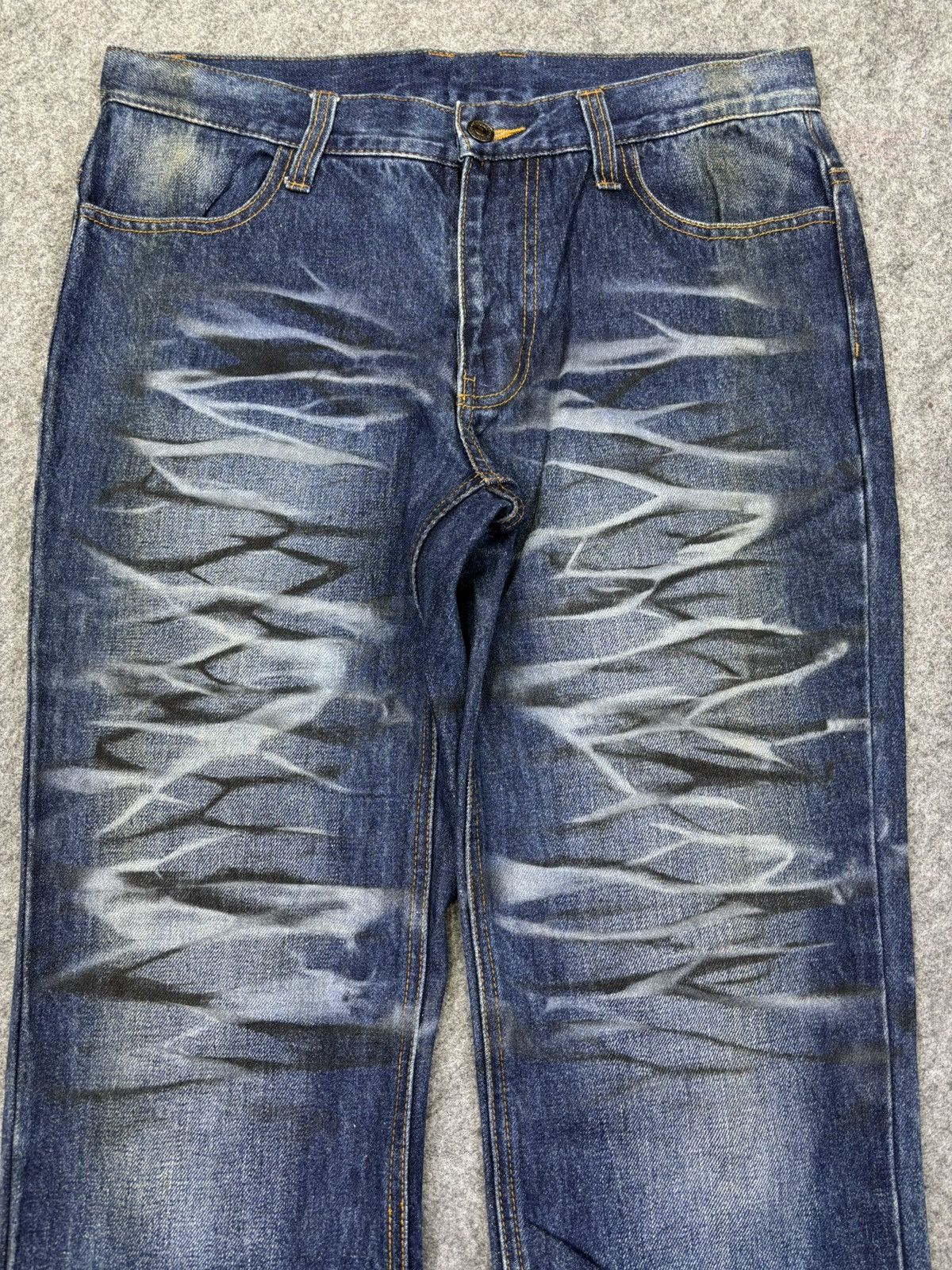 Japanese Brand 💥Artisanal💥LGarage Raw Fades Style Denim F957 Size US 33 - 3 Thumbnail