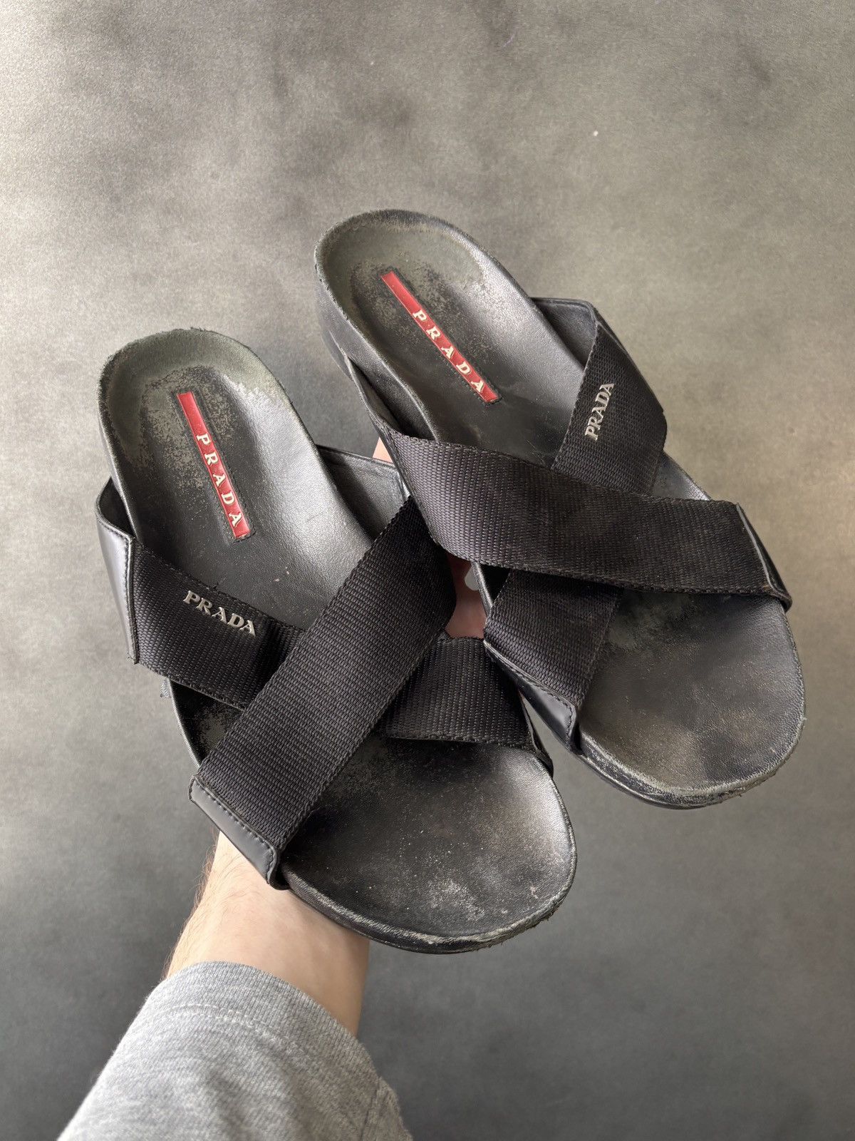 Prada 2018 Prada Sandals Prada Sport 4X2210 Nastro Nylon Cross Size US 10 / EU 43 - 1 Thumbnail