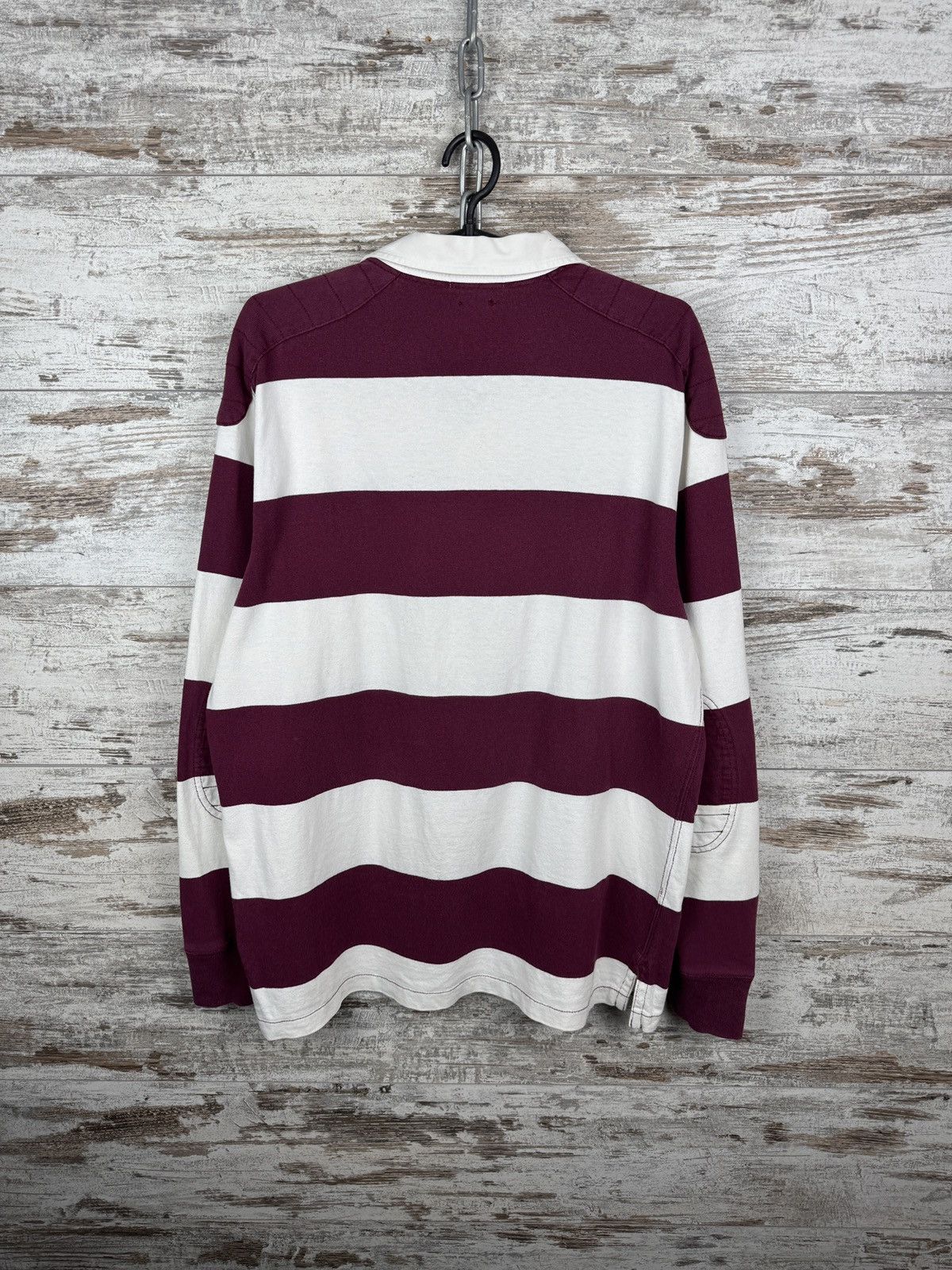 Polo Ralph Lauren Mens Vintage Polo Ralph Lauren rugby sweatshirt striped OG Size US L / EU 52-54 / 3 - 14 Thumbnail
