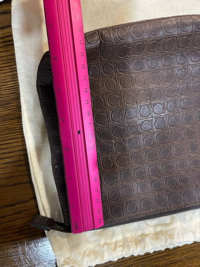 Designer SALVATORE FERRAGAMO MEN'S MONOGRAM CLUTCH BAG Size ONE SIZE - 6 Thumbnail