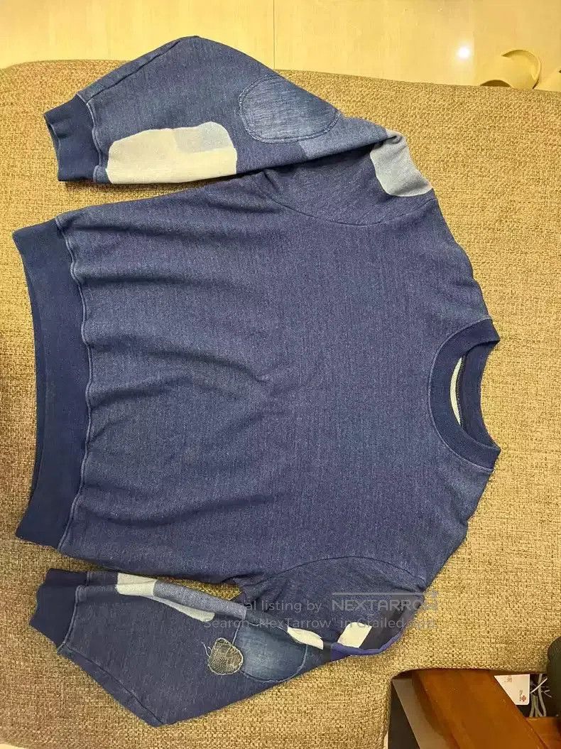 Kapital kapital Gubu patch splicing round neck sweater. Size US M / EU 48-50 / 2 - 1 Thumbnail