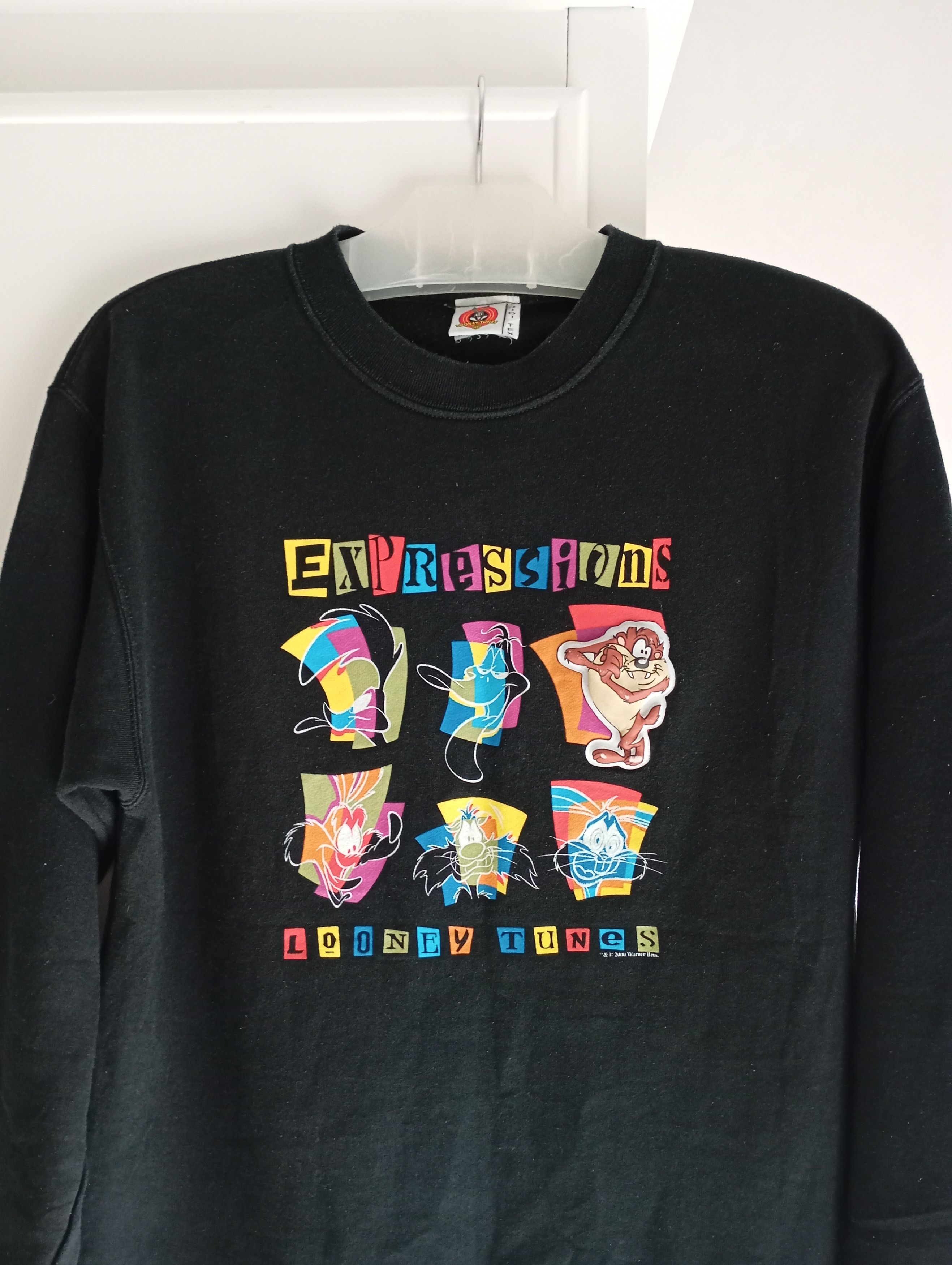 Cartoon Network × Vintage × Warner Bros Lonney Tunes 2000 Expressions Sweatshirt Size US L / EU 52-54 / 3 - 5 Thumbnail