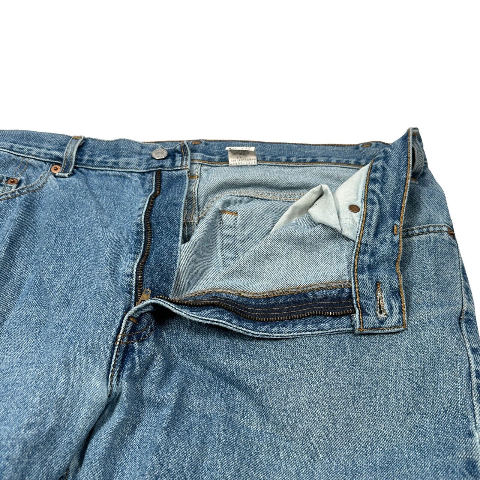 Levi's Vintage Levi's 505 Jeans 38 x 30 Blue Denim Straight Y2K Size US 38 / EU 54 - 5 Thumbnail