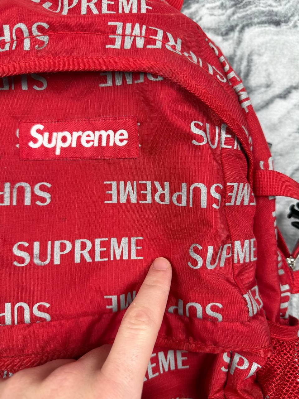 Supreme Supreme FW16 3M Reflective Repeat Backpack Cordura Size ONE SIZE - 15 Thumbnail