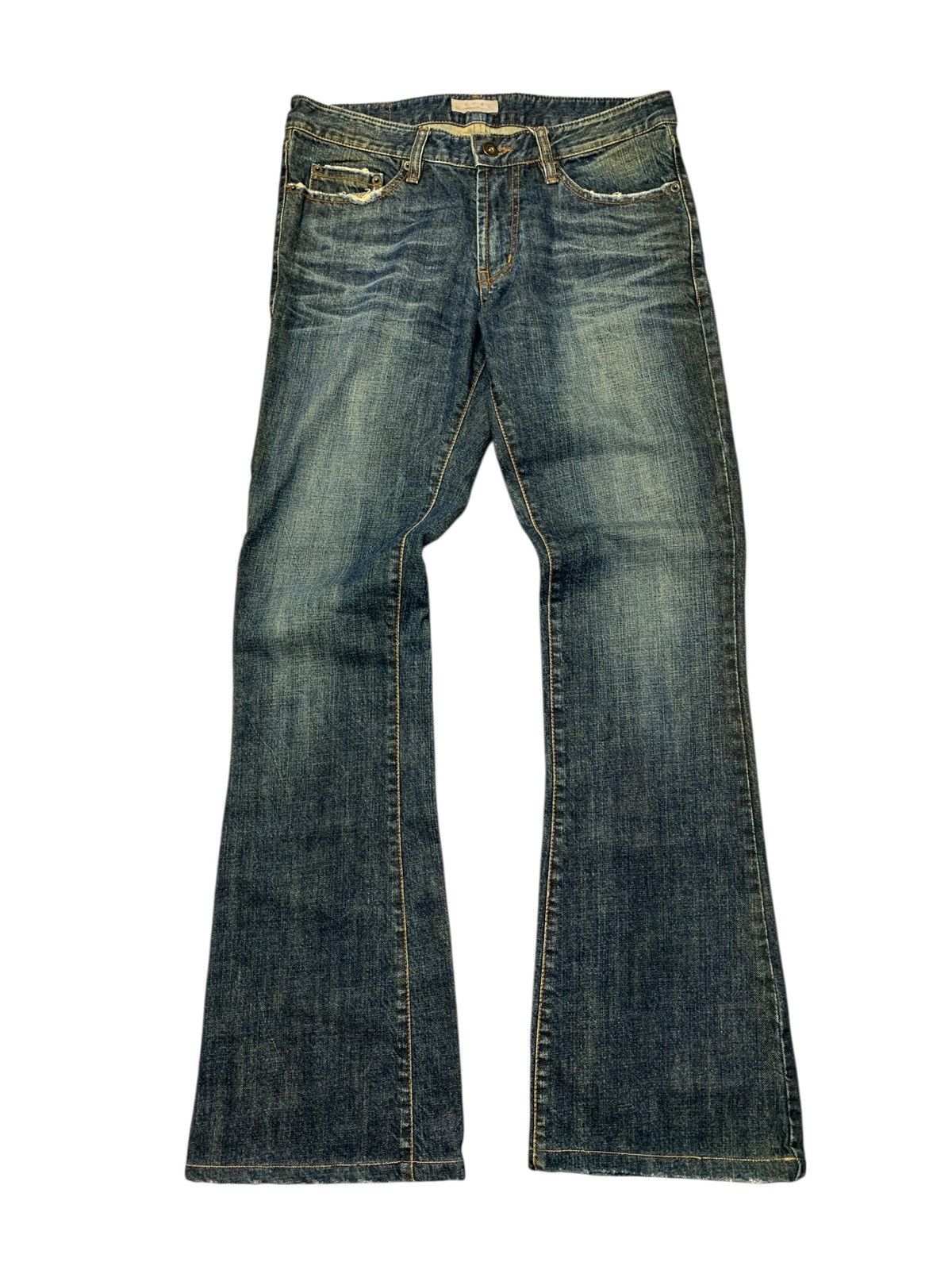 GOA GOA vintage japanese flared faded jeans Size US 31 - 1 Thumbnail
