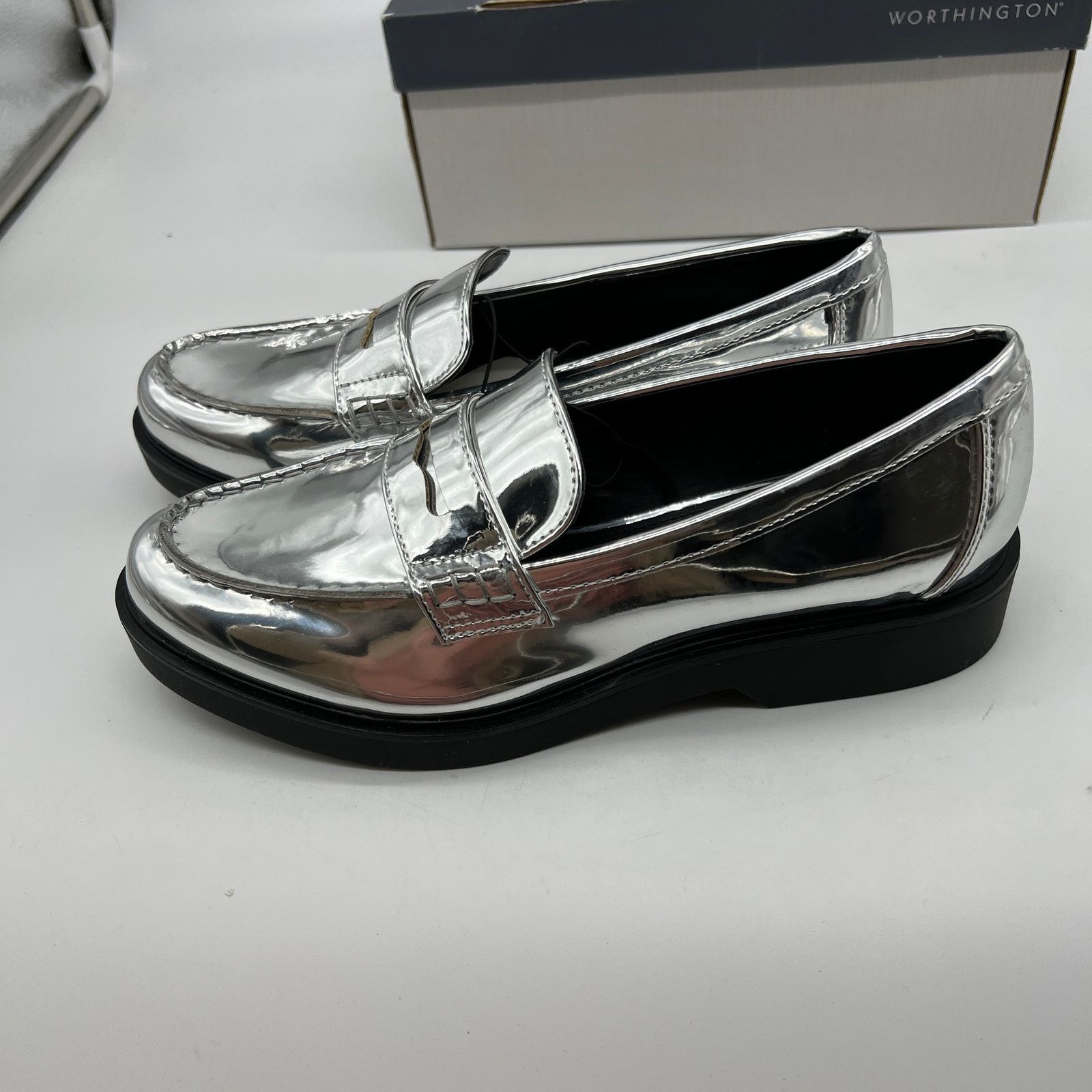 Other Worthington Ellen Womens Round Closed Toe Loafers Size US 8 / IT 38 - 4 Thumbnail