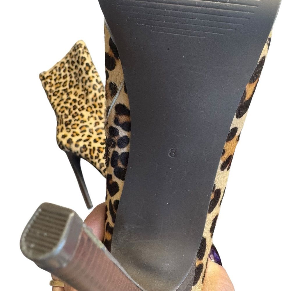 Other Kelsi Dagger Leopard Fur Platform High Heel Carlotta Boots Size US 8 / IT 38 - 9 Thumbnail