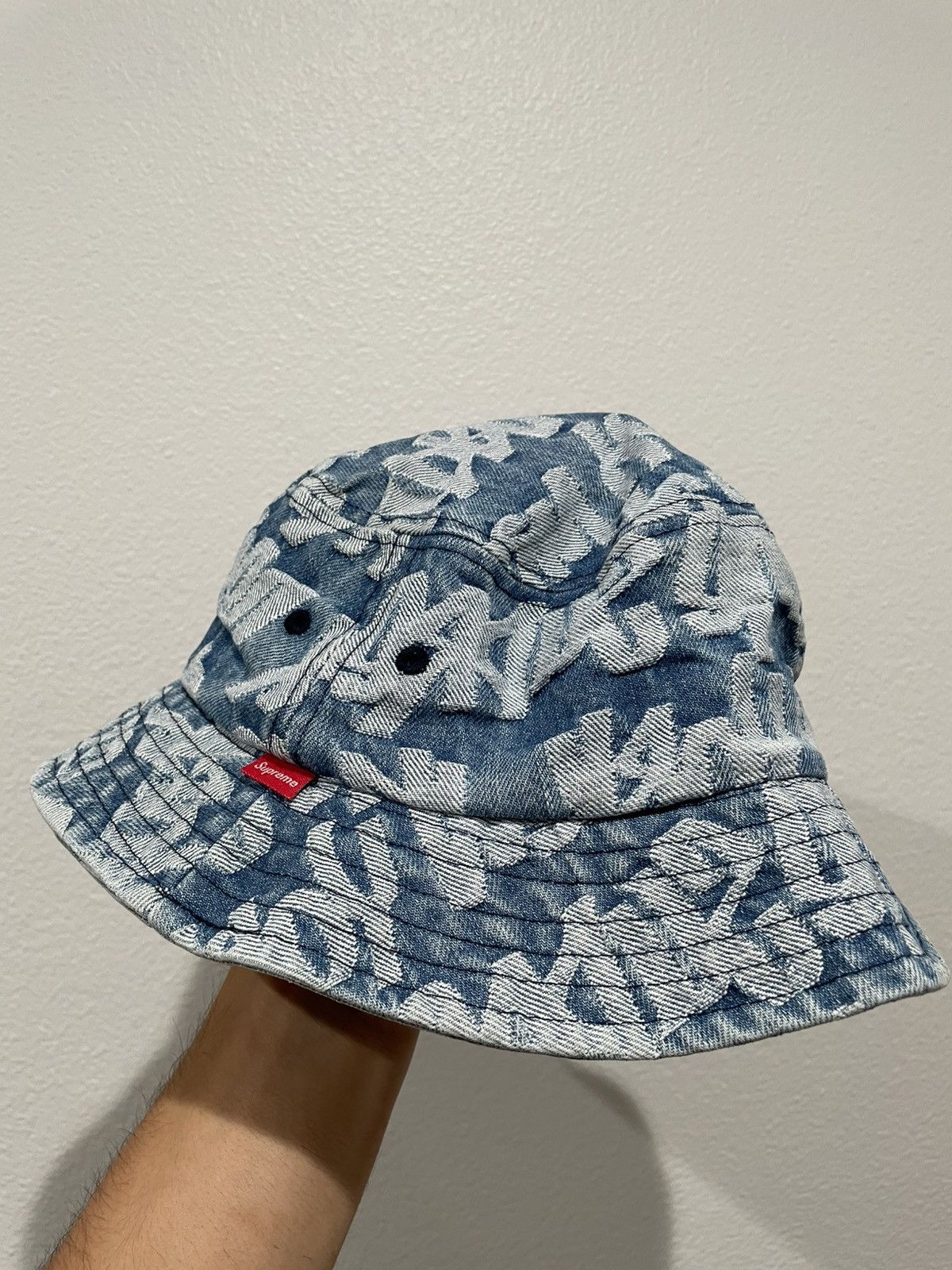 Supreme Supreme Fat Tip Jacquard Denim Crusher Size ONE SIZE - 2 Thumbnail