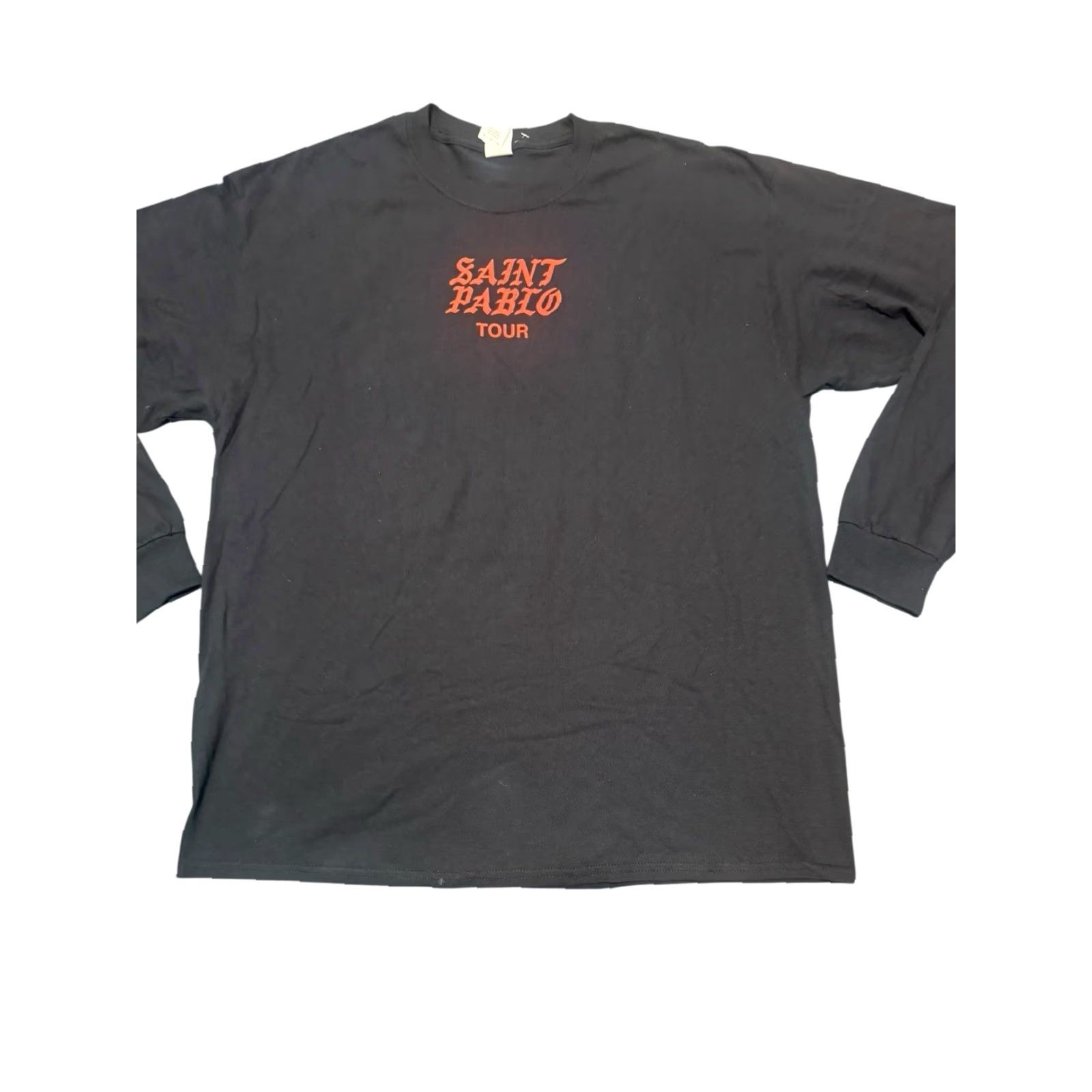 Vintage Saint Pablo Tour 2016 “General Admission” Long Sleeve T-Shirt XL Blk Kanye West Yeezus Men Shirt Black Cotton Blend Graphic Print Vintage No Size US XL / EU 56 / 4 - 2 Thumbnail