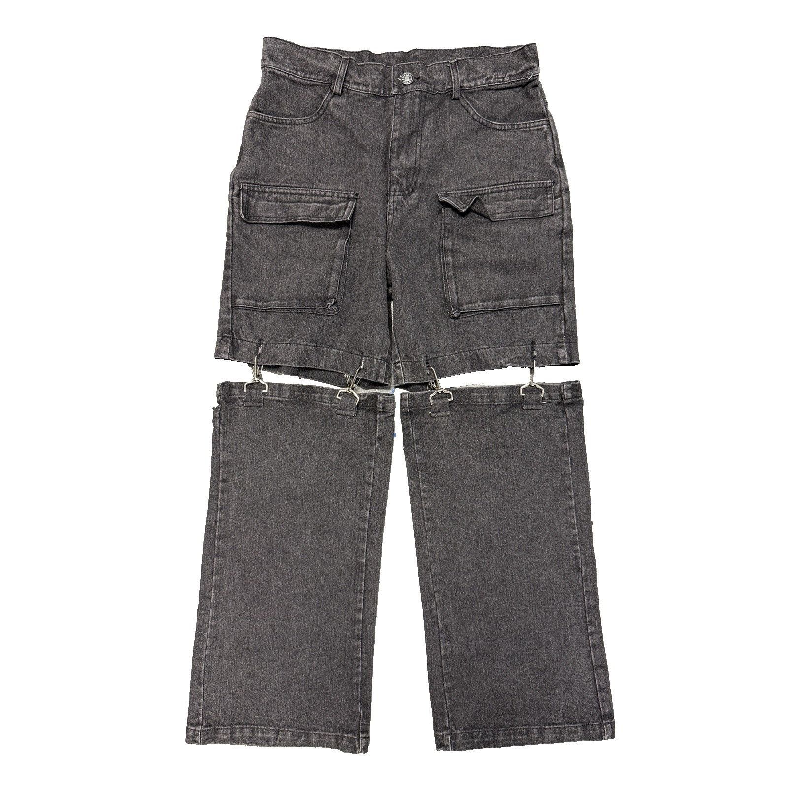 Vintage Y2K Grunge Emo Jeans Womens 29 in (29x26) Faded Black Conver Size 29" - 1 Thumbnail