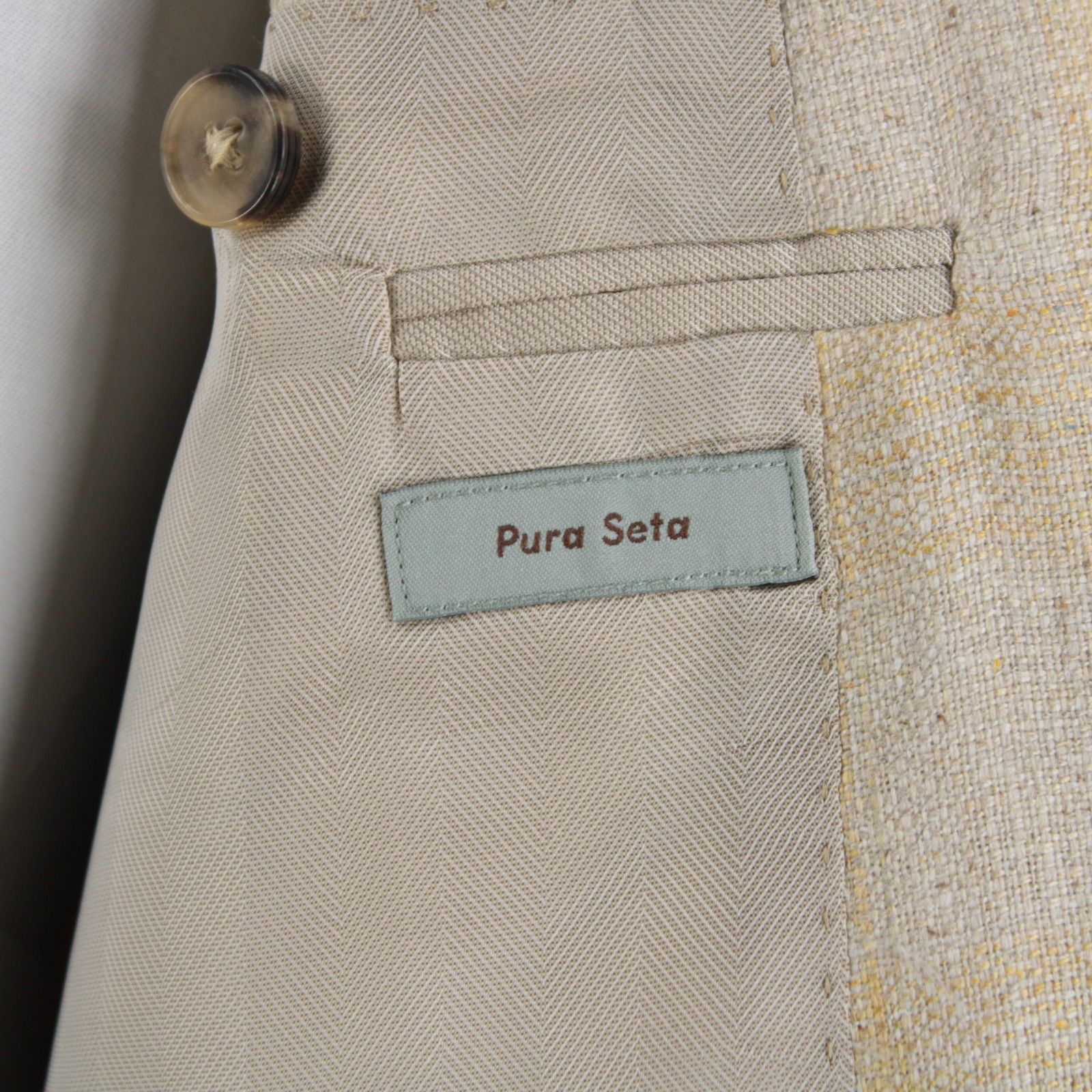 Canali Canali Sport Coat Size 42 Regular US in Beige Size 42R - 8 Thumbnail