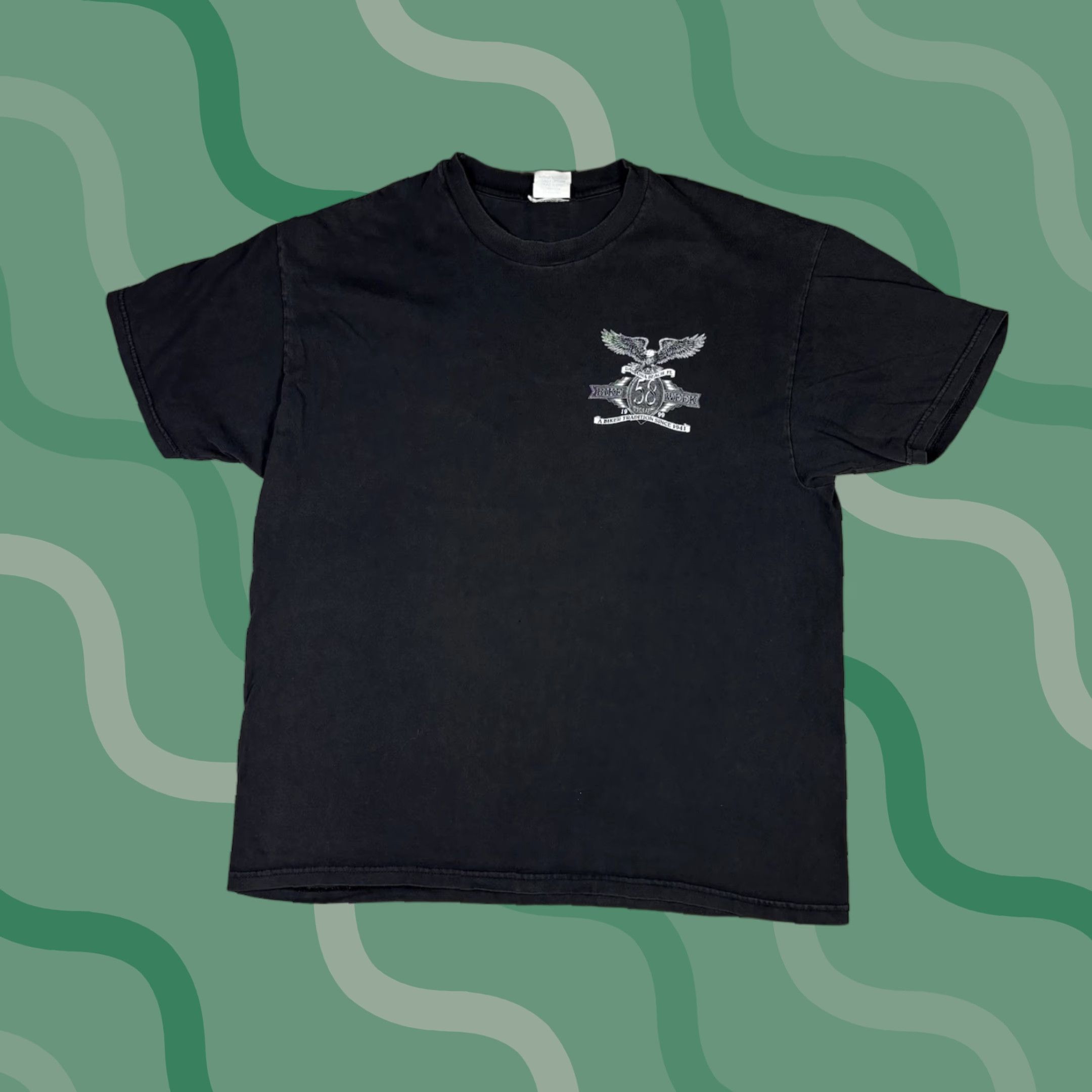 Doublet VINTAGE Bike Week 1999 Biker T Shirt Black XL Double Sided Motorcycle Mens T-Shirt Size US XL / EU 56 / 4 - 1 Thumbnail