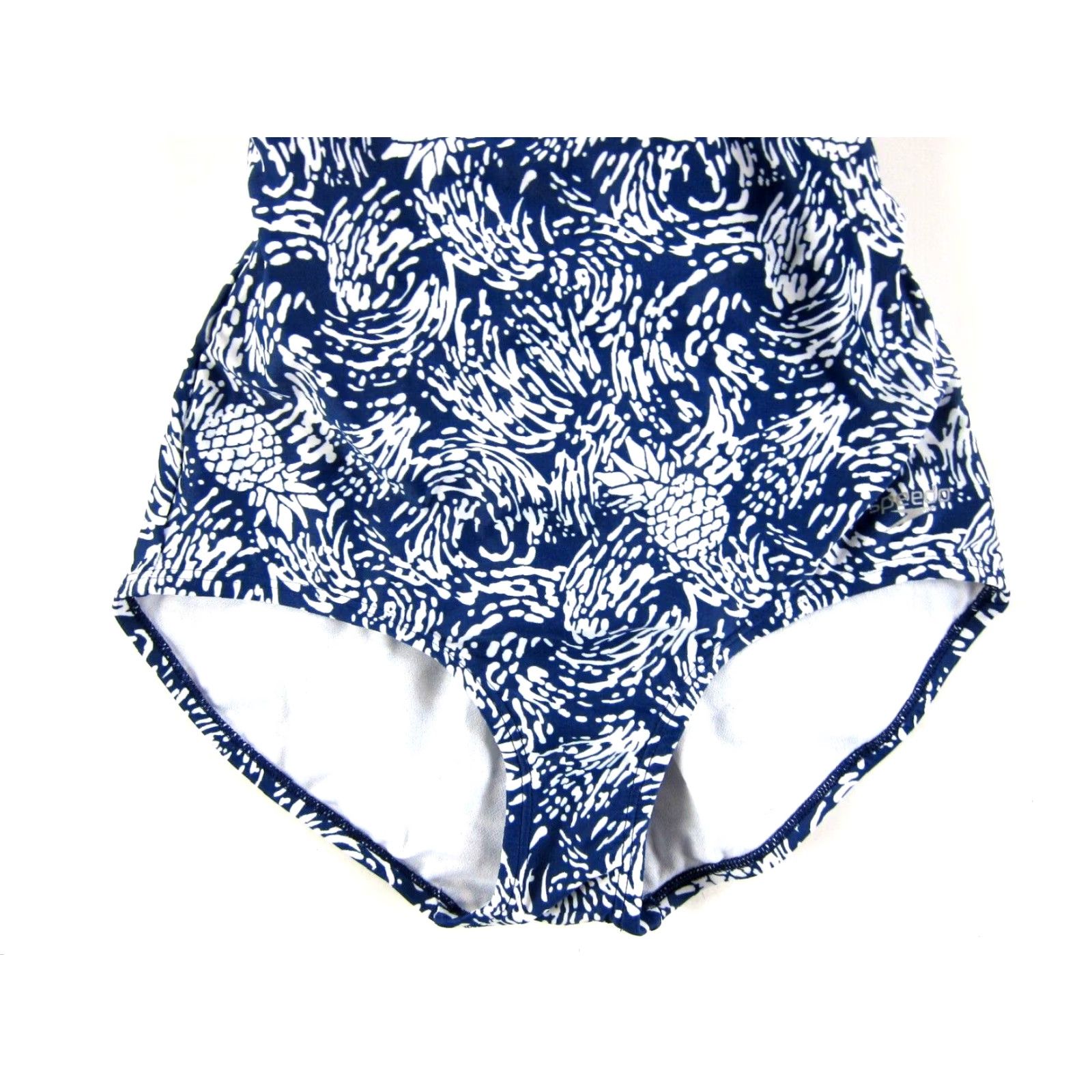 Speedo VINTAGE Speedo Blue Pineapple Racerback One Piece Swimsuit Women Small Size ONE SIZE - 5 Thumbnail