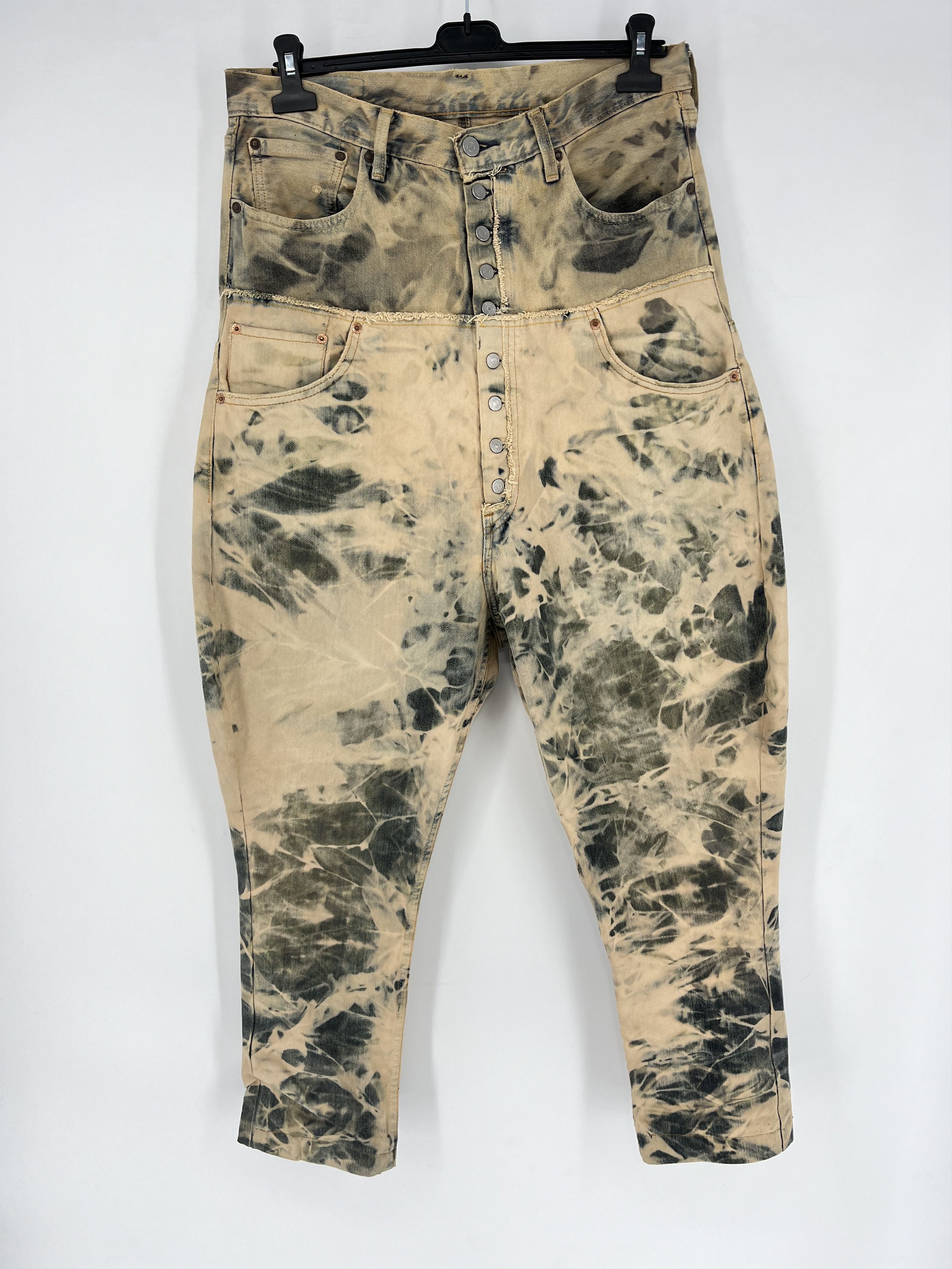 Levi's 90s Levi’s 501 Patchwork Multipocket Denim Custom Jeans USA Size US 32 / EU 48 - 3 Thumbnail