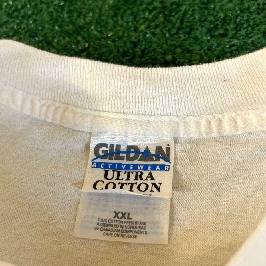 Gildan VINTAGE Gildan T-Shirt Mississippi Valley Blues Fest 1998 Graphic Print White Mens XXL Size US XXL / EU 58 / 5 - 2 Thumbnail
