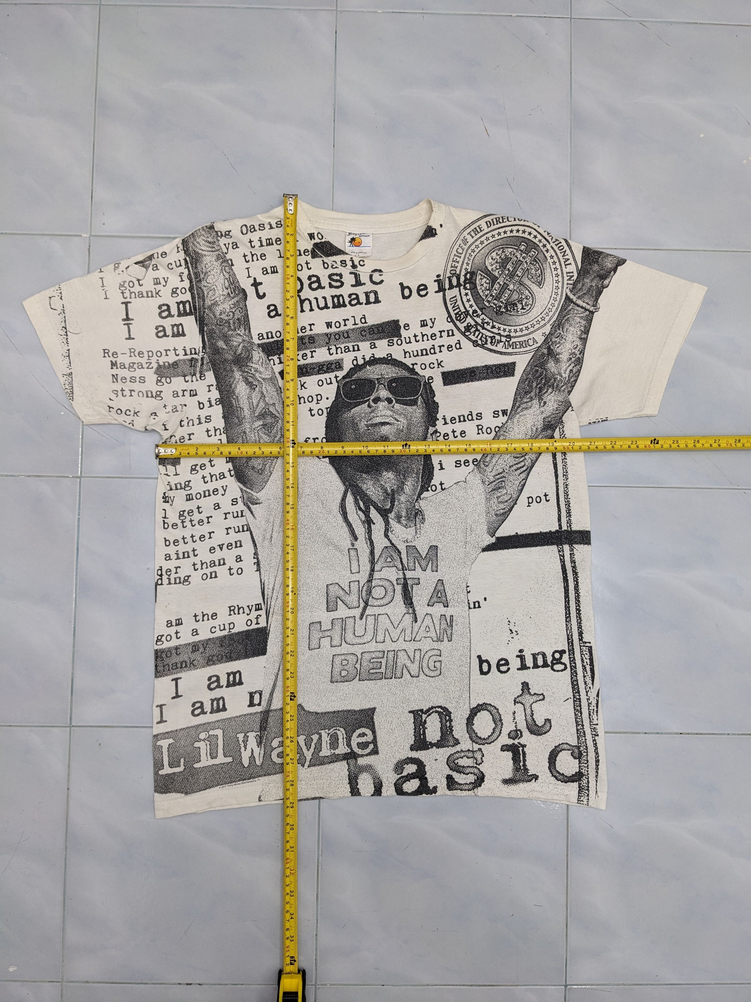 Rap Tees Vintage American Rapper Lil Wayne Band Tees Rap Tshirt Size US L / EU 52-54 / 3 - 6 Thumbnail