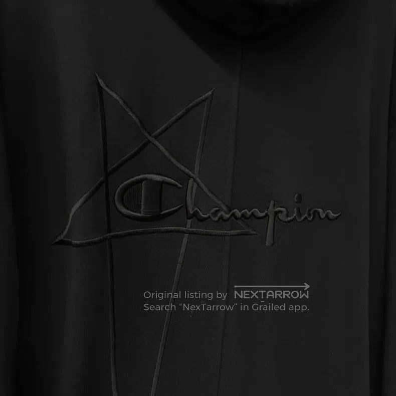 Rick Owens Rick Owens size os Embroidered Logo Hoodie Sweatshirt Size US M / EU 48-50 / 2 - 3 Thumbnail