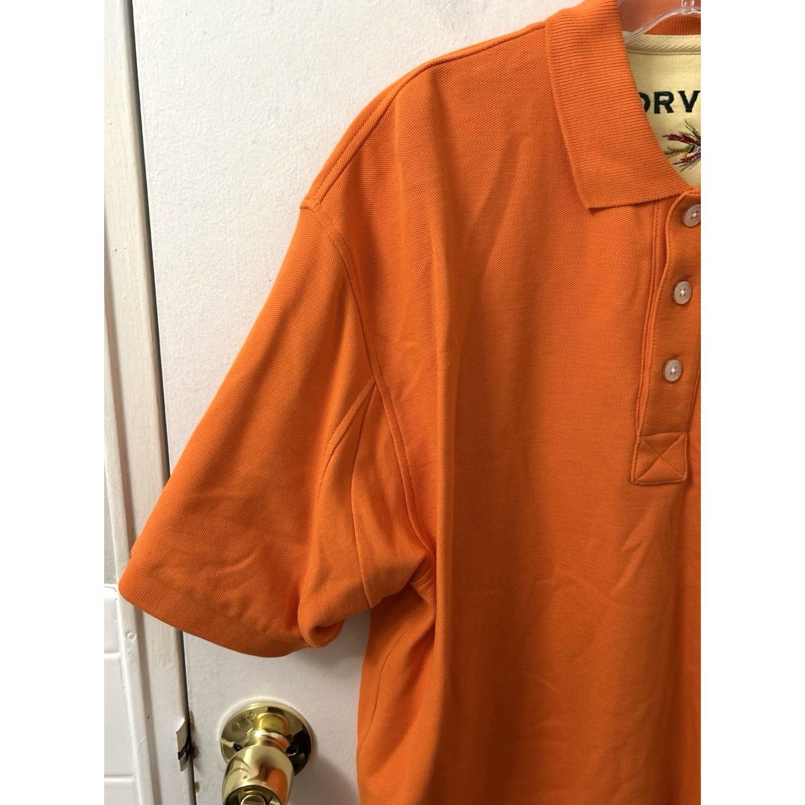 Orvis Orvis Polo Shirt Mens Size M Orange Cotton Short Sleeve S/S Piqué Logo Embroidered Fly Fishing Casual, Workwear Size US M / EU 48-50 / 2 - 6 Thumbnail