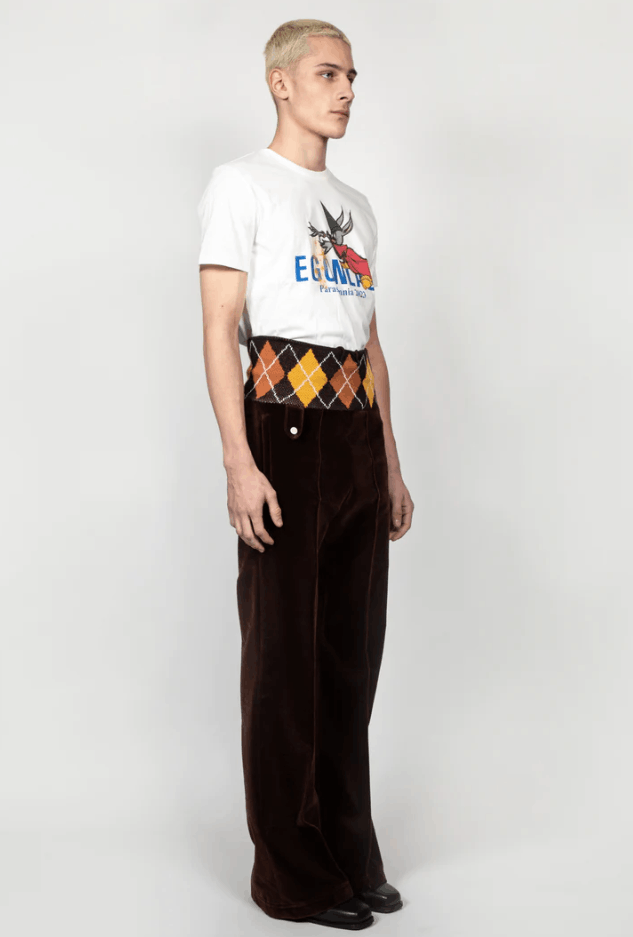 Egon Lab BNWT AW23 EGONLAB "PARASOMNIA" VELVET JOGGERS L Size US 34 / EU 50 - 13 Thumbnail