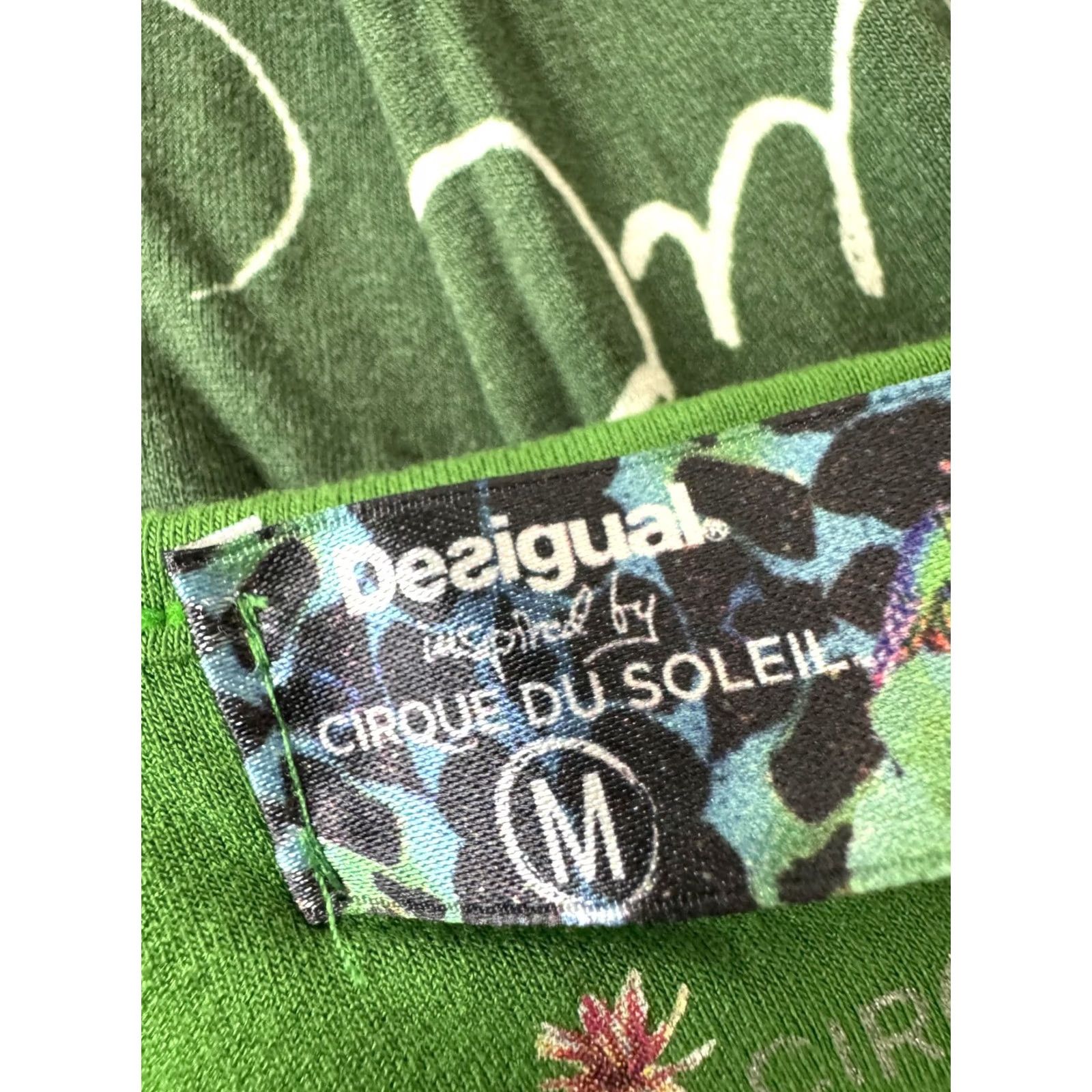 Desigual Desigual Cirque du Soleil womens green dress M Dress Knee Length A-Line Womens Desigual Cirque du Soleil Dress M Green Size M / US 6-8 / IT 42-44 - 4 Thumbnail