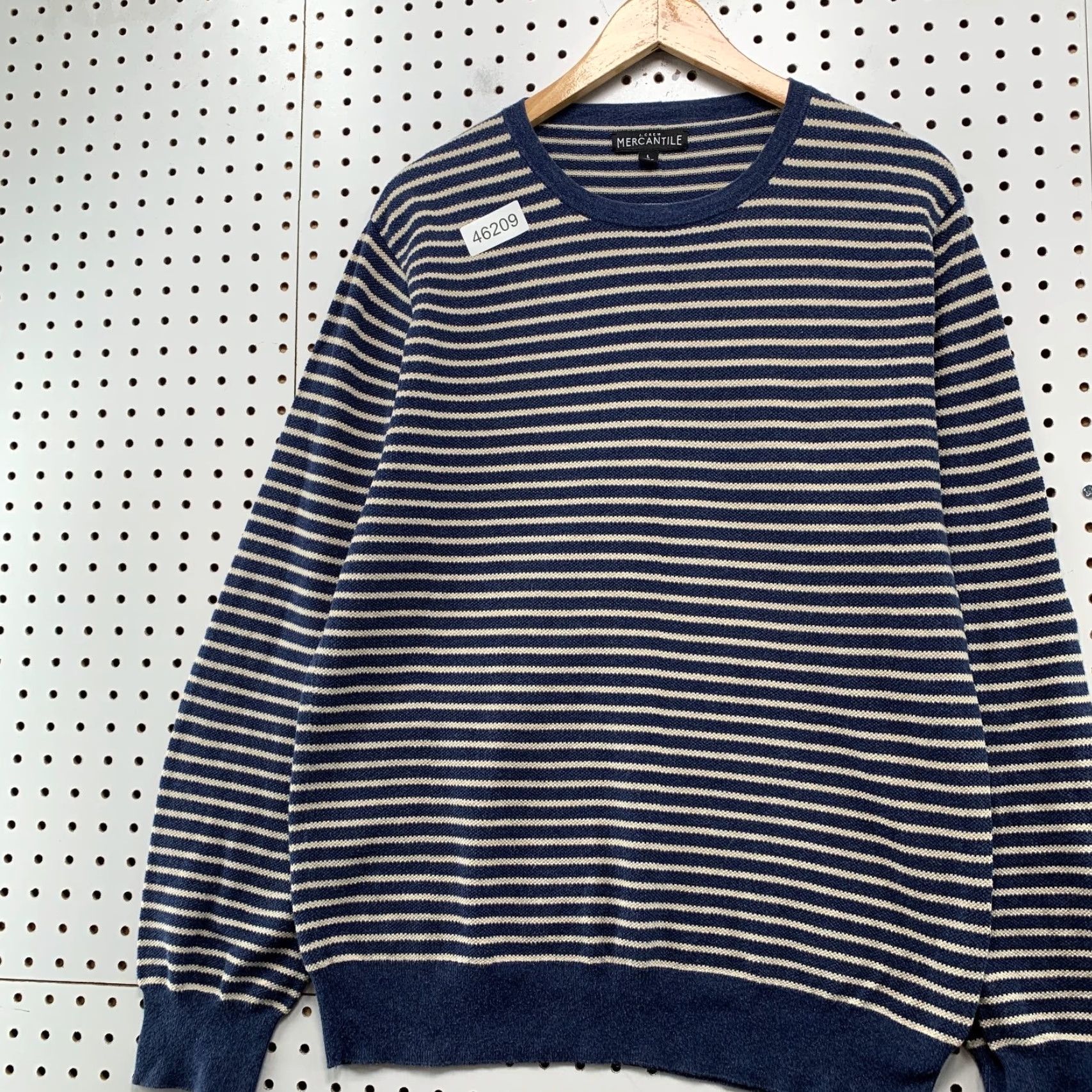 J.Crew J.CREW Striped Sweater Mens Large Blue Beige Striped Textured Preppy Casual Size US L / EU 52-54 / 3 - 5 Thumbnail
