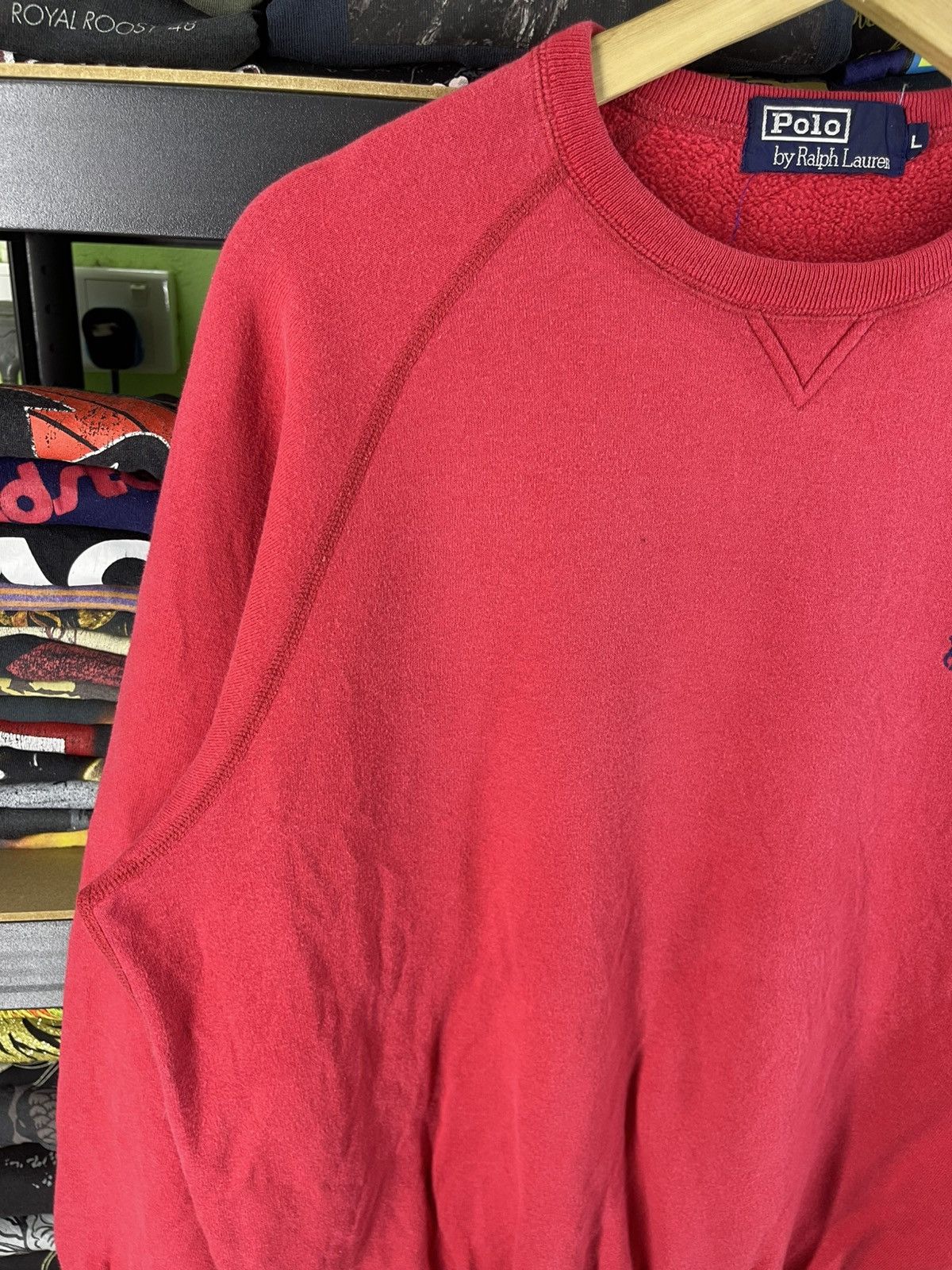 Polo Ralph Lauren Vintage Polo Ralph Lauren Small Logo Red Sweatshirt Size US L / EU 52-54 / 3 - 3 Thumbnail