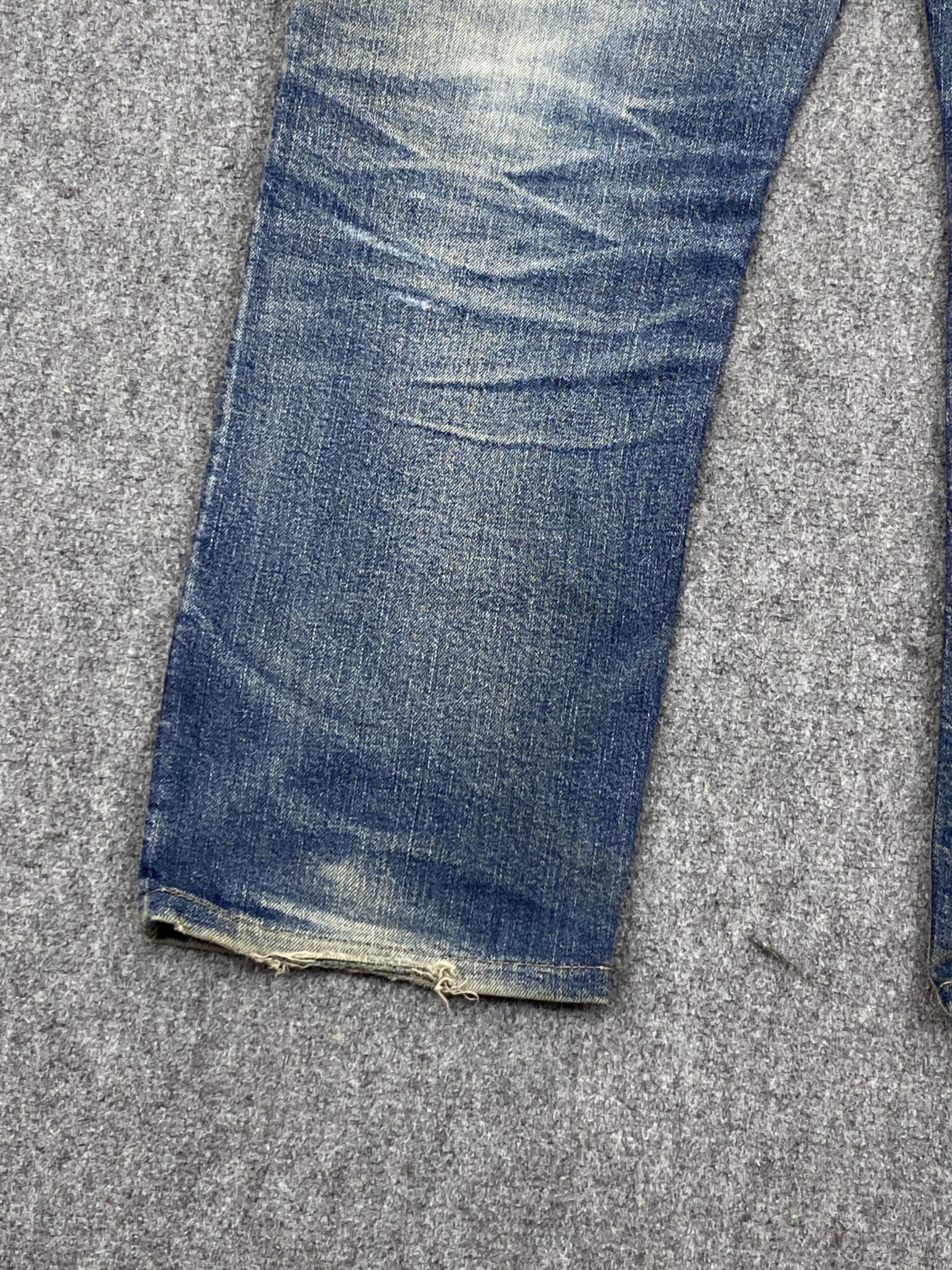 Edwin Vintage Distressed Edwin Made In Japan Patches Jeans DP2727 Size US 35 - 17 Thumbnail