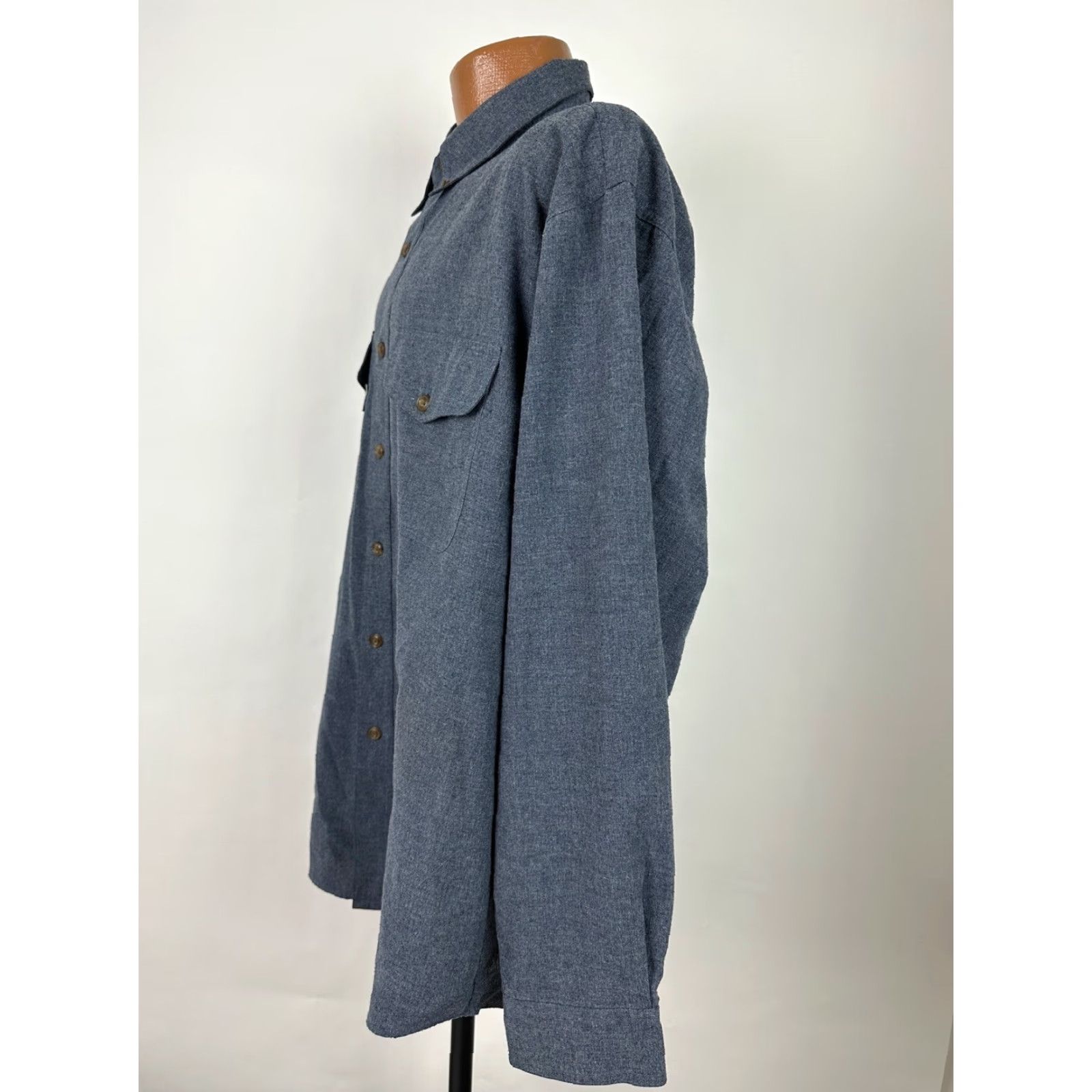 Bugle Boy VTG Bugle Boy Work Shirt Men L Navy Long Sleeve Button Down Minimal Retro Size US L / EU 52-54 / 3 - 7 Thumbnail