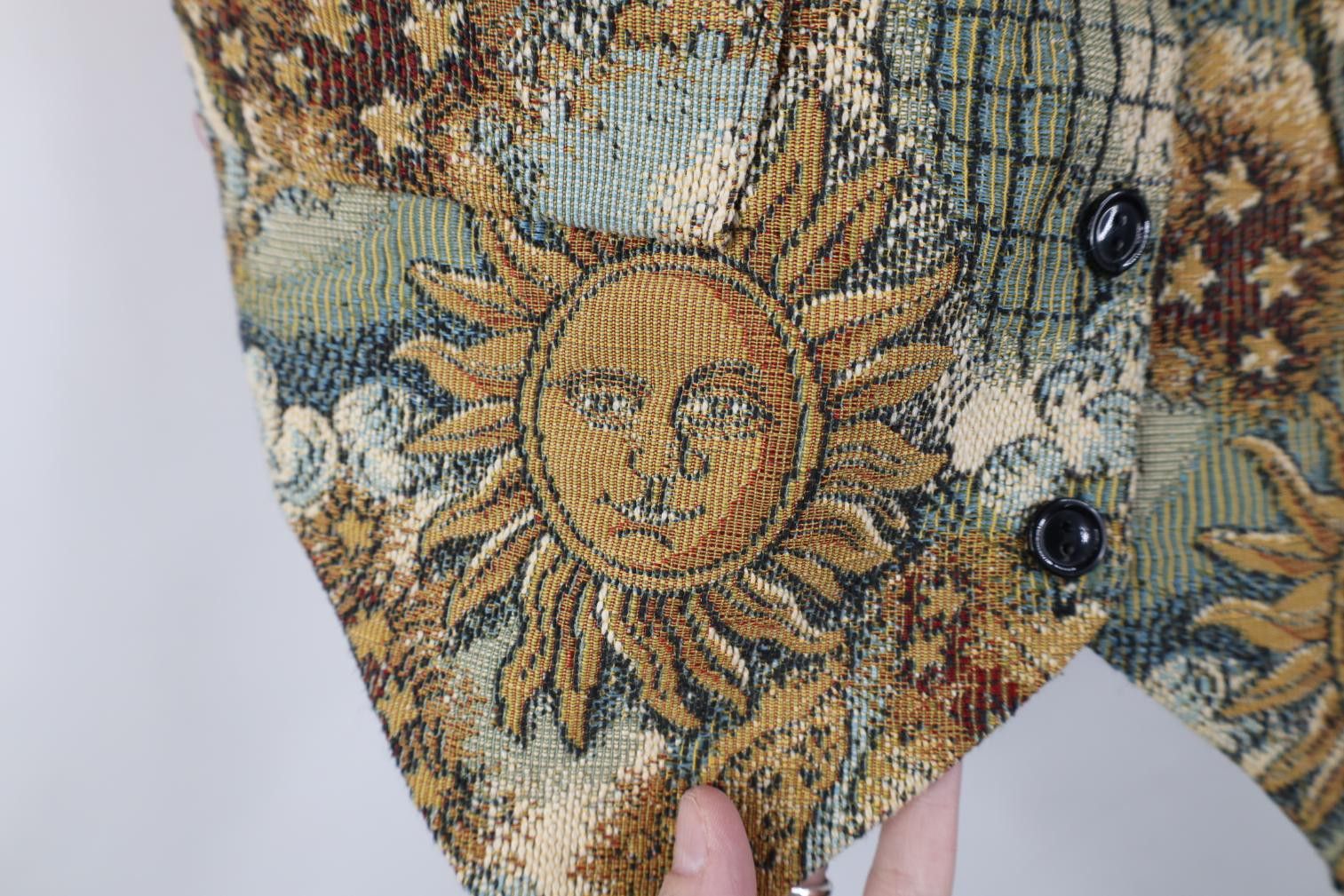 Vintage Vintage 90s Streetwear Sun Star Tie Back Vest Jacket Size S / US 4 / IT 40 - 5 Thumbnail