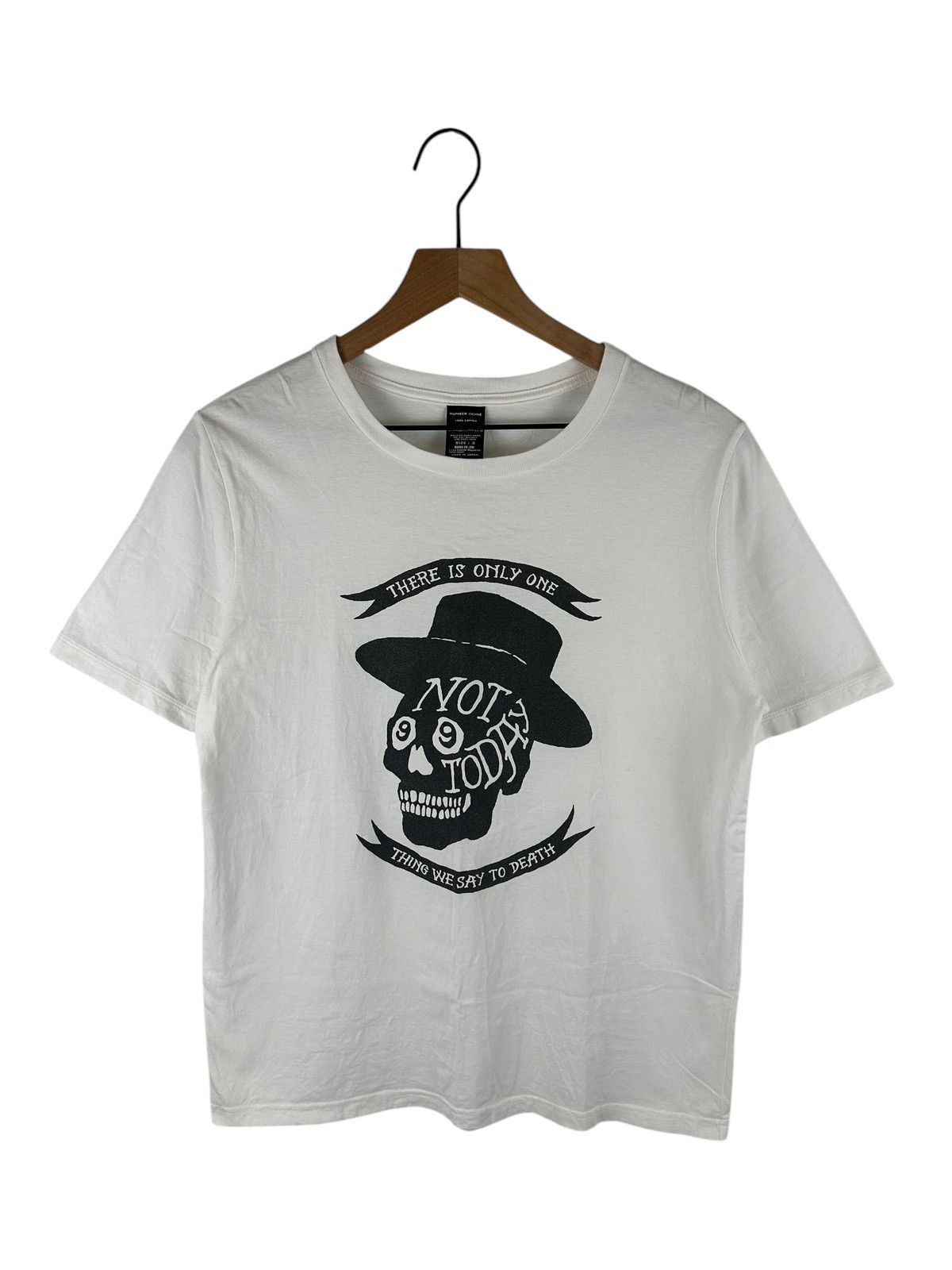 トップス NUMBER (N)INE skull print 01ss size3 Pre-owned] NUMBER (N)INE Skull Print T-shirt / Printed T