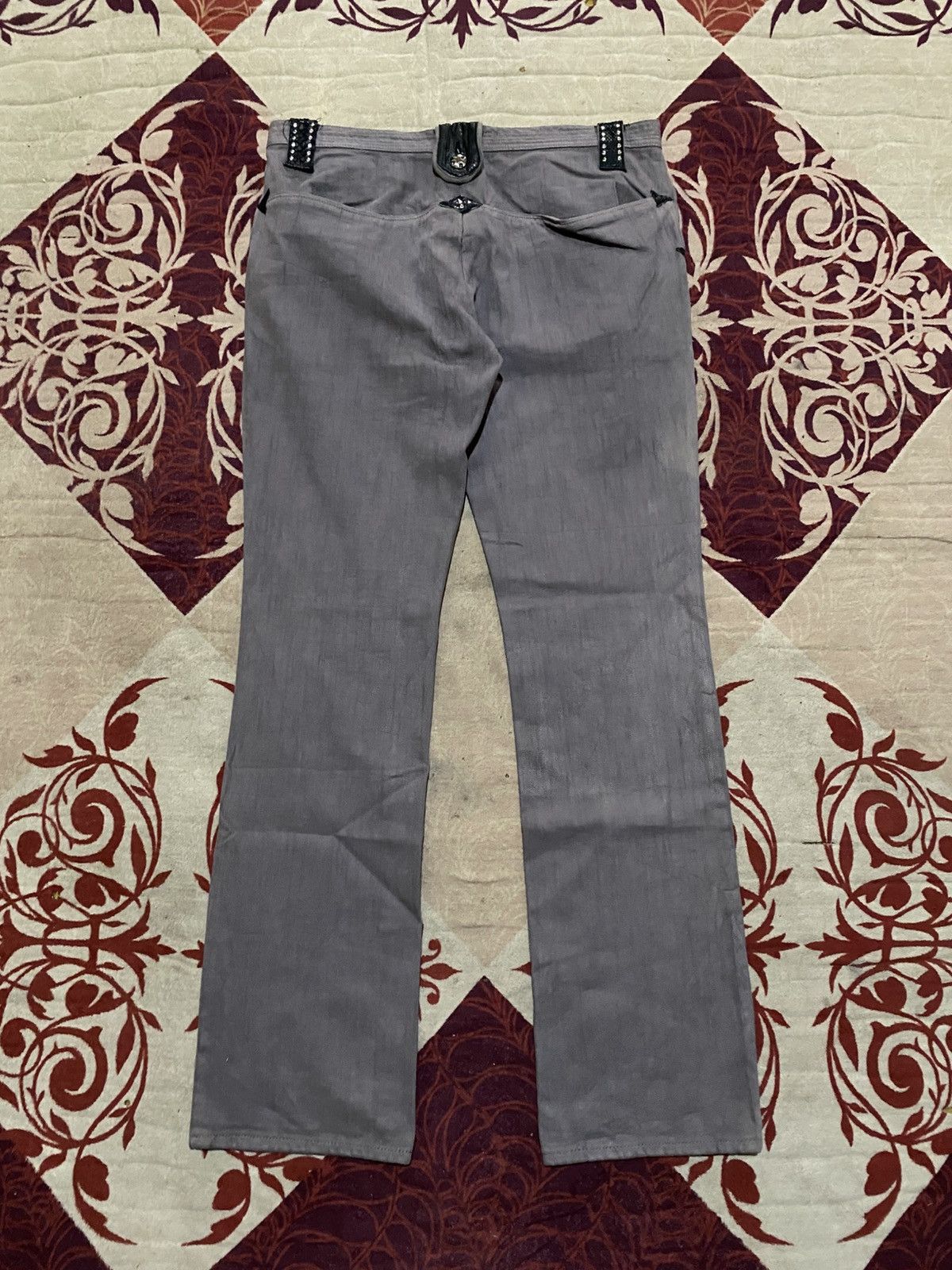 If Six Was Nine Rare Nstyle Japan Denim Snake Skin Studded Size US 33 - 15 Thumbnail