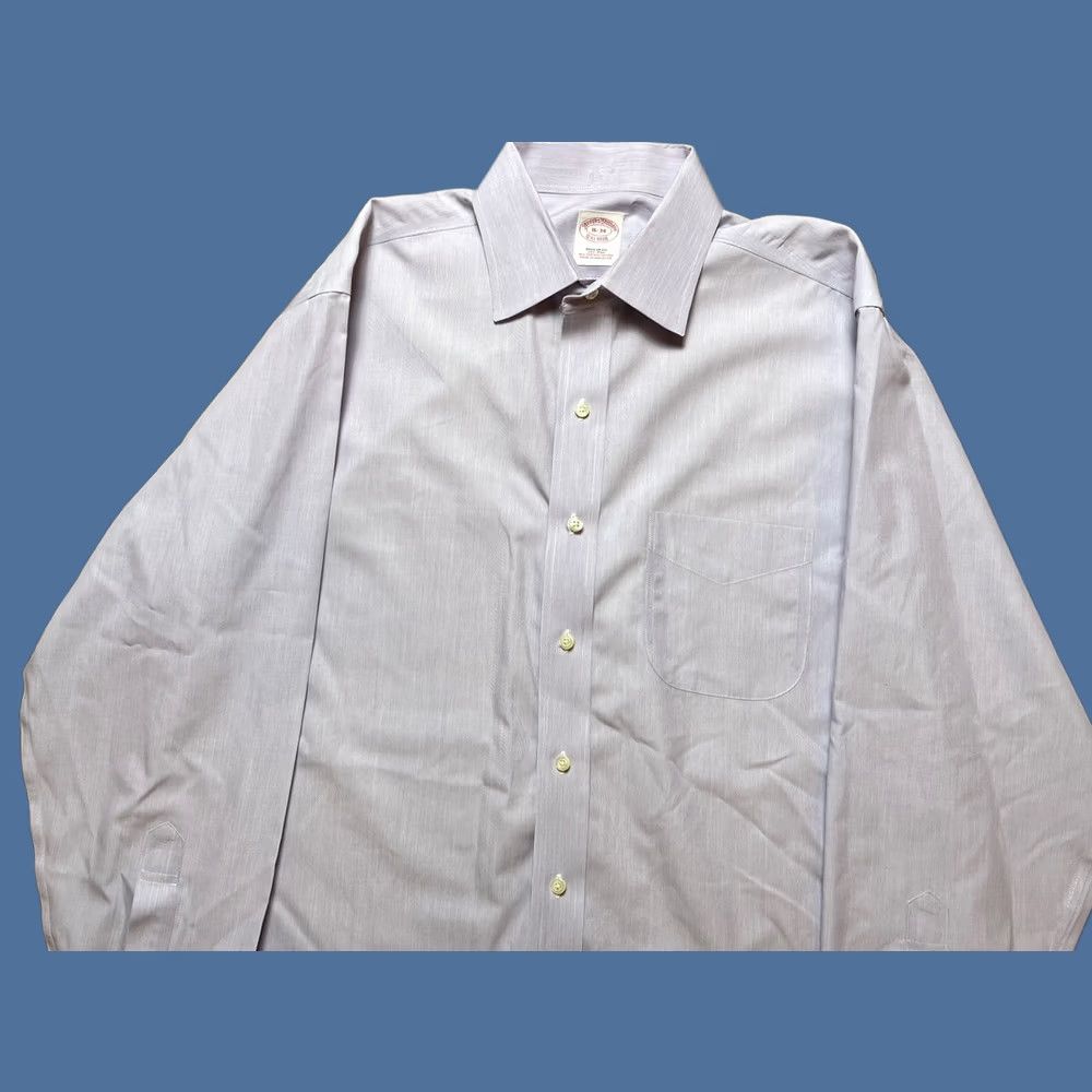 Brooks Brothers Brooks Brothers Mens Non Iron Button Down Supima Cotton Purple Size 16-34 Shirt Regular Short? Size US L / EU 52-54 / 3 - 1 Thumbnail