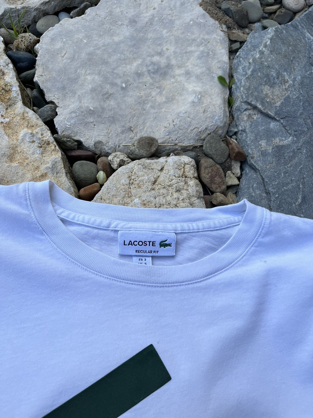 Lacoste × Vintage Vintage Lacoste funny block big logo y2k pixel tee t-shirt Size US S / EU 44-46 / 1 - 8 Thumbnail