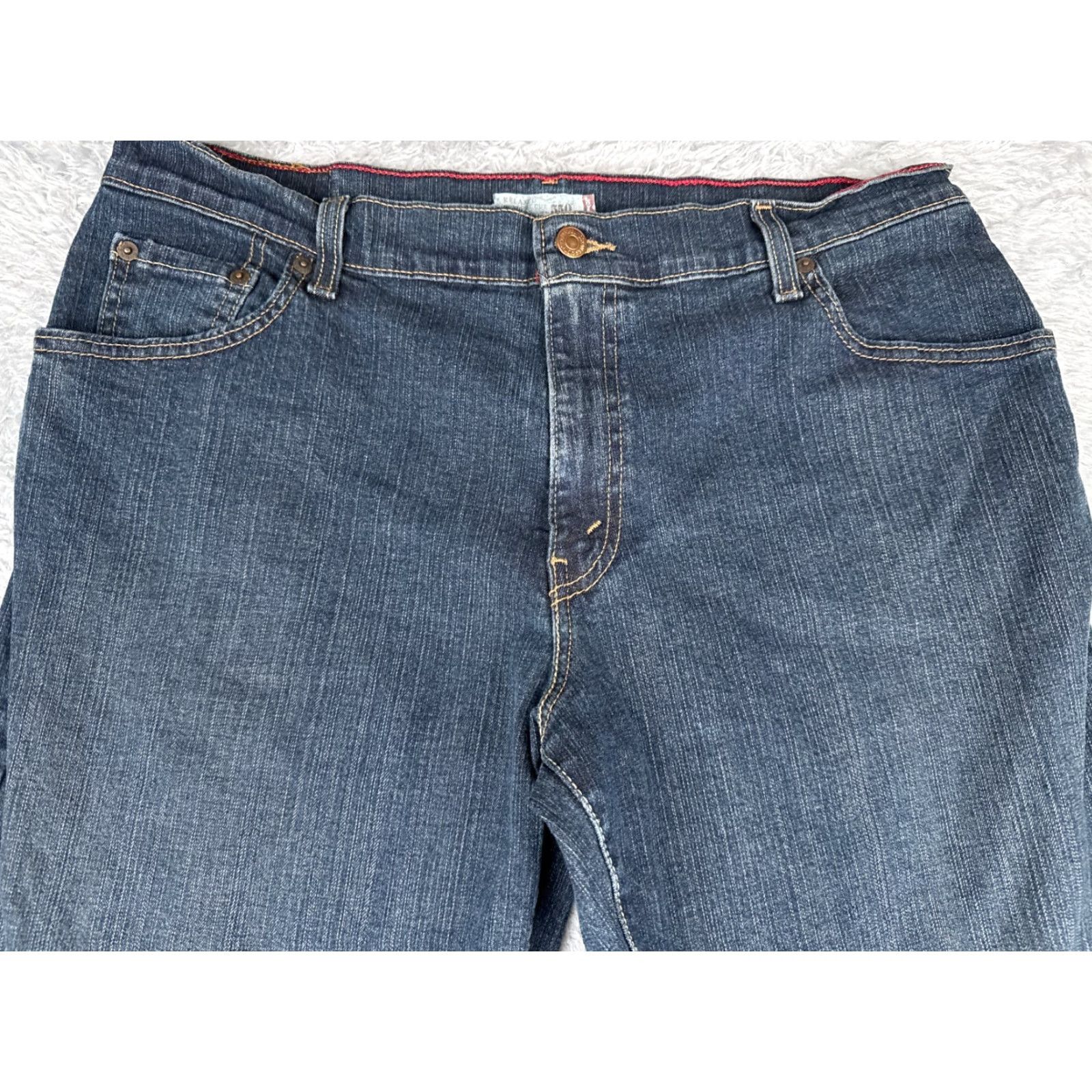 Levi's Levi's Jeans Women 550 Mid Bootcut Denim Blue 34x29 Relaxed 16 Cotton Blend 5-Pocket Distressed Size 38" / US 16 / IT 52 - 4 Thumbnail