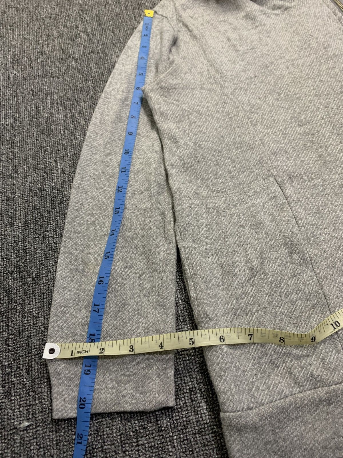 Japanese Brand Liesse Crazy Assymmetric Grey Zip Fur Hoodie Punk Rock Style Size L / US 10 / IT 46 - 9 Thumbnail