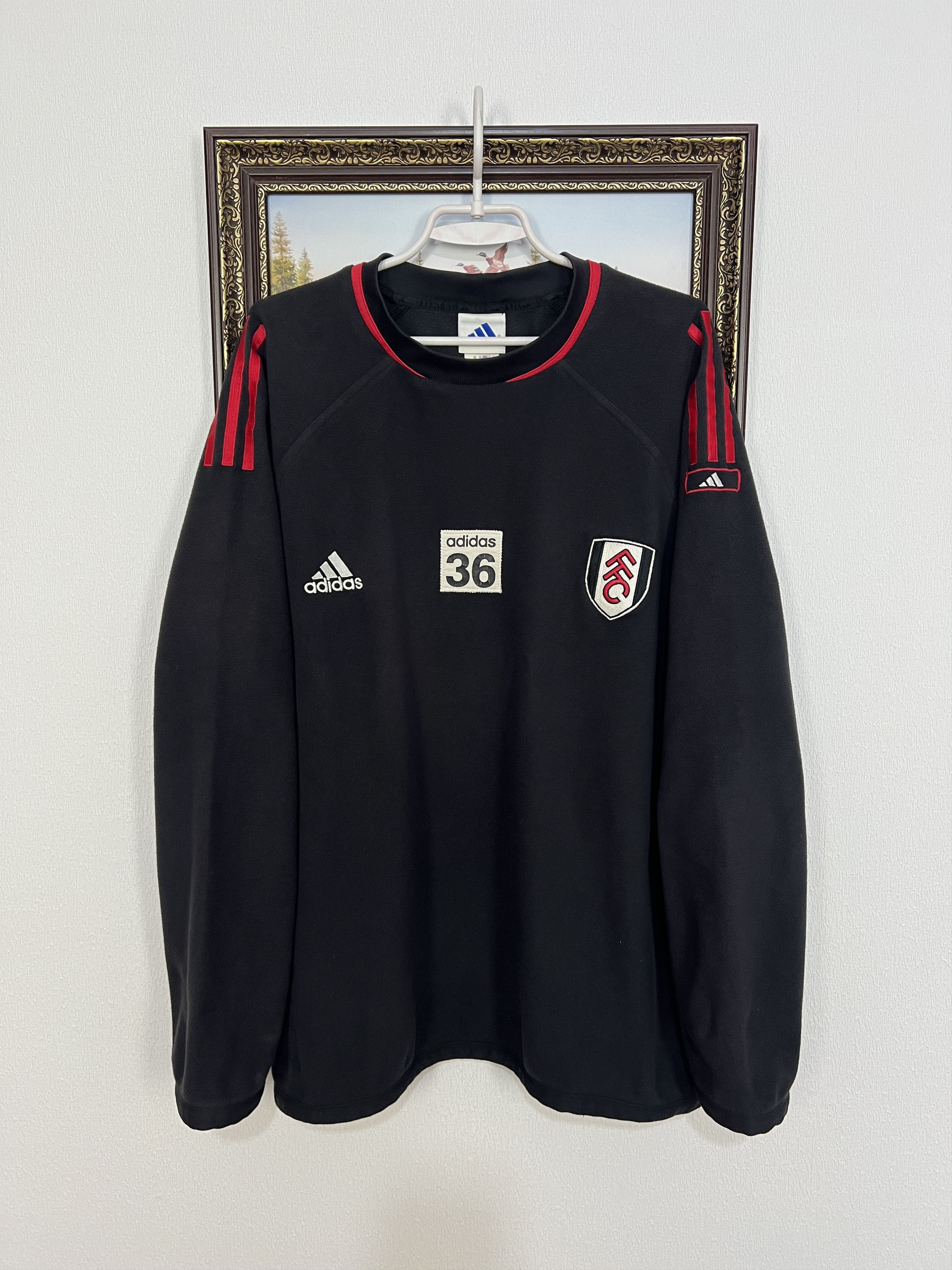 Adidas Fulham Football Fleece Player Issue Sweatshirt Jacket Size US XXL / EU 58 / 5 - 1 Thumbnail