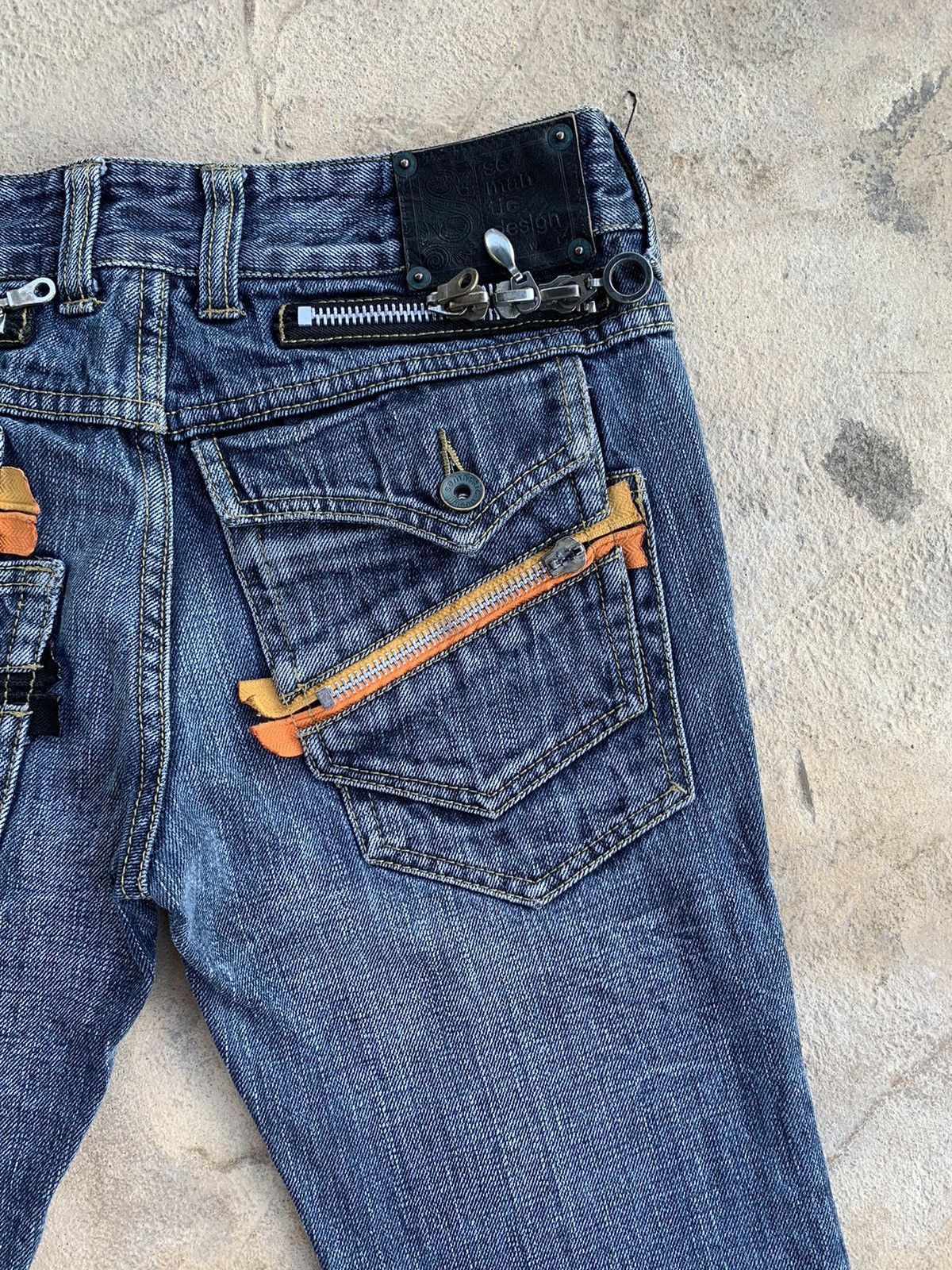 Japanese Brand × Le Grande Bleu (L.G.B.) × semanticdesign Semantic Design Flare Jeans Distressed Denim Size US 30 / EU 46 - 7 Thumbnail
