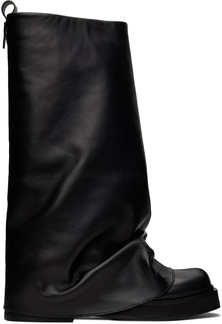 The Attico o1s22i1n1024 Robin Combat Boots in Black Size US 11 / IT 41 - 1 Thumbnail