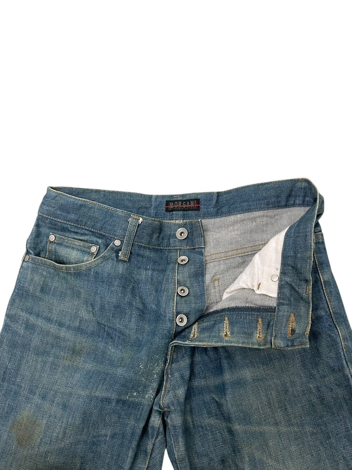 Japanese Brand Flare Jeans Morgan Homme Faded Boot Cut Chrome hearts 2🟦7 Size US 32 / EU 48 - 21 Thumbnail