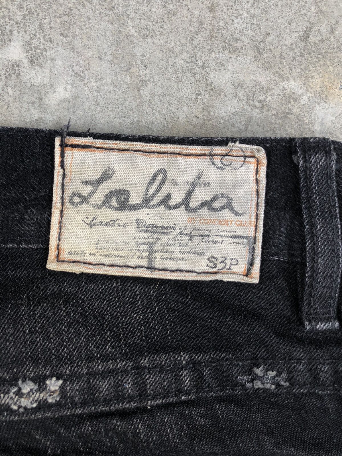 If Six Was Nine Rare Lolita Flared Jeans Distressed Jeans Size US 31 - 16 Thumbnail