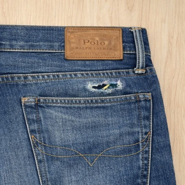 Polo Ralph Lauren Polo Ralph Lauren Varick Slim Straight Distressed Denim Jean Size US 31 - 8 Thumbnail