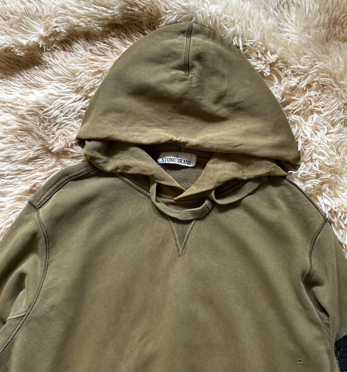 Stone Island 💥CRAZY💥 RARE COLOURED DISTRESSED STONE ISLAND GARMENT HOODIE Size US L / EU 52-54 / 3 - 6 Thumbnail