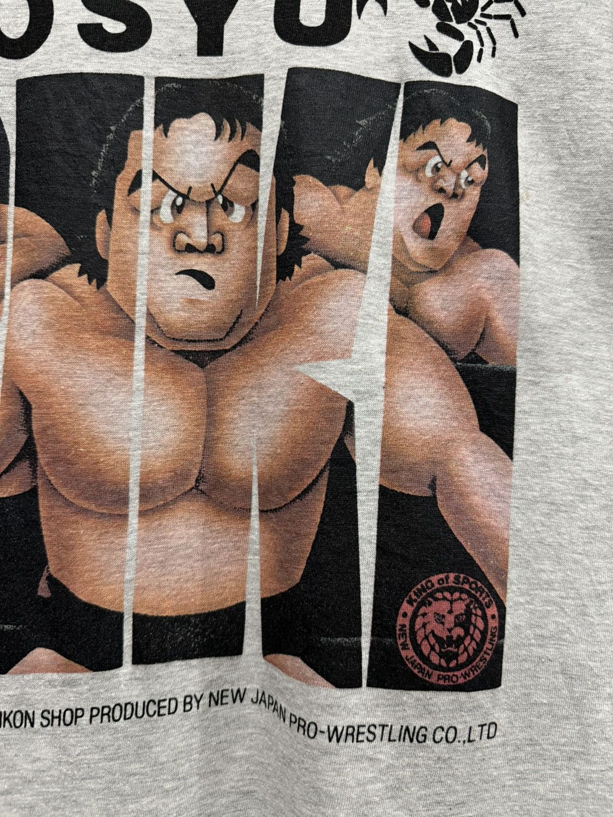 Vintage × WWE × WWF Vintage 90s Chosyu Superstar NJPW Faded Tee Size US L / EU 52-54 / 3 - 4 Thumbnail