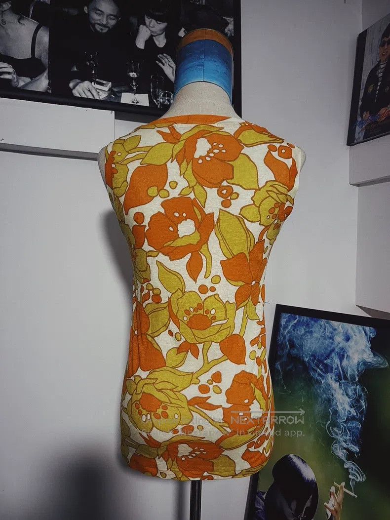 Yohji Yamamoto Yohji Yamamoto size 3 Floral red and yellow sleeveless Size L / US 10 / IT 46 - 2 Thumbnail