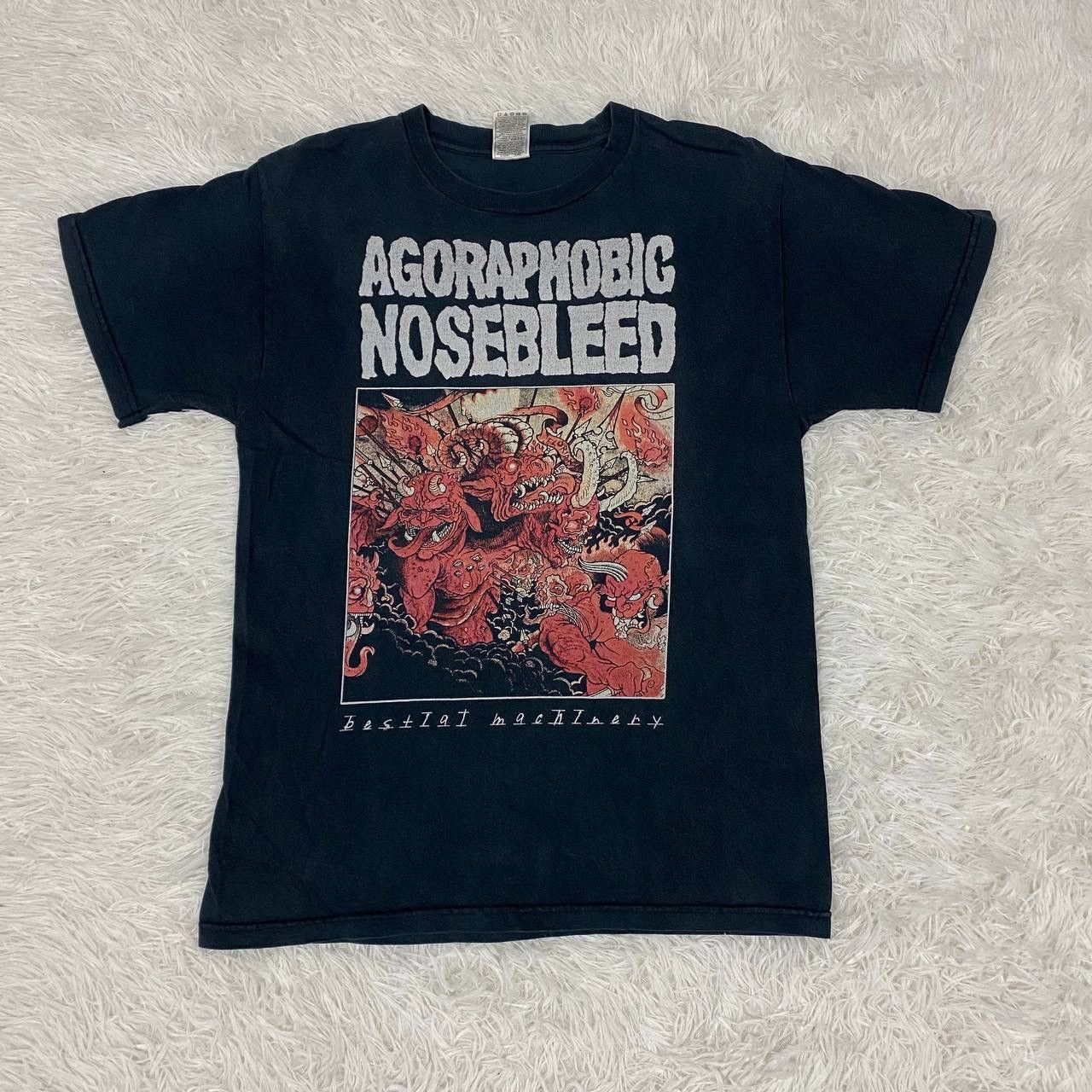 Band Tees Vintage Y2K grindcore band agoraphobic nosebleed Size US M / EU 48-50 / 2 - 1 Thumbnail