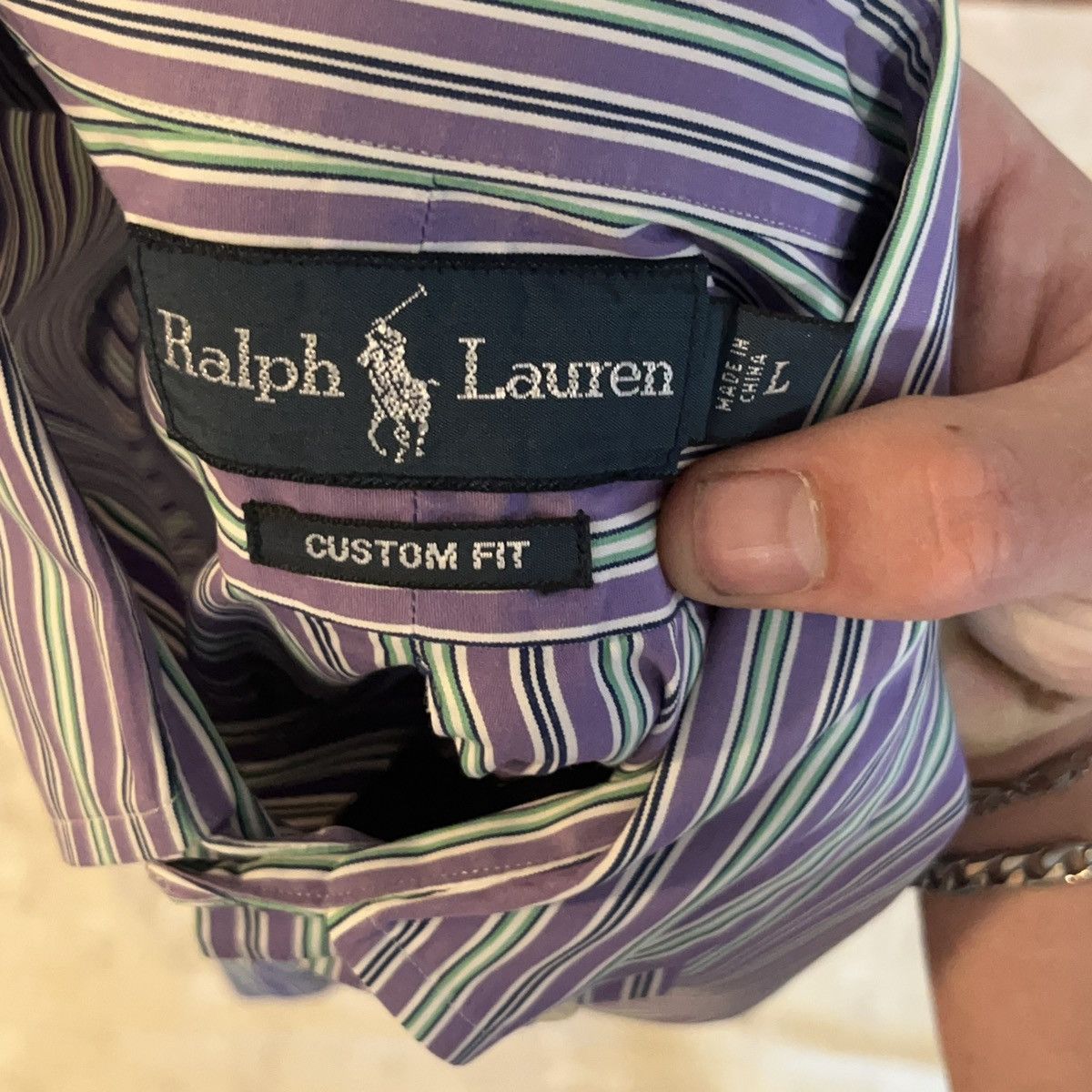 Polo Ralph Lauren 70s Vintage Purple Ralph Lauren Shirt Size US L / EU 52-54 / 3 - 4 Thumbnail