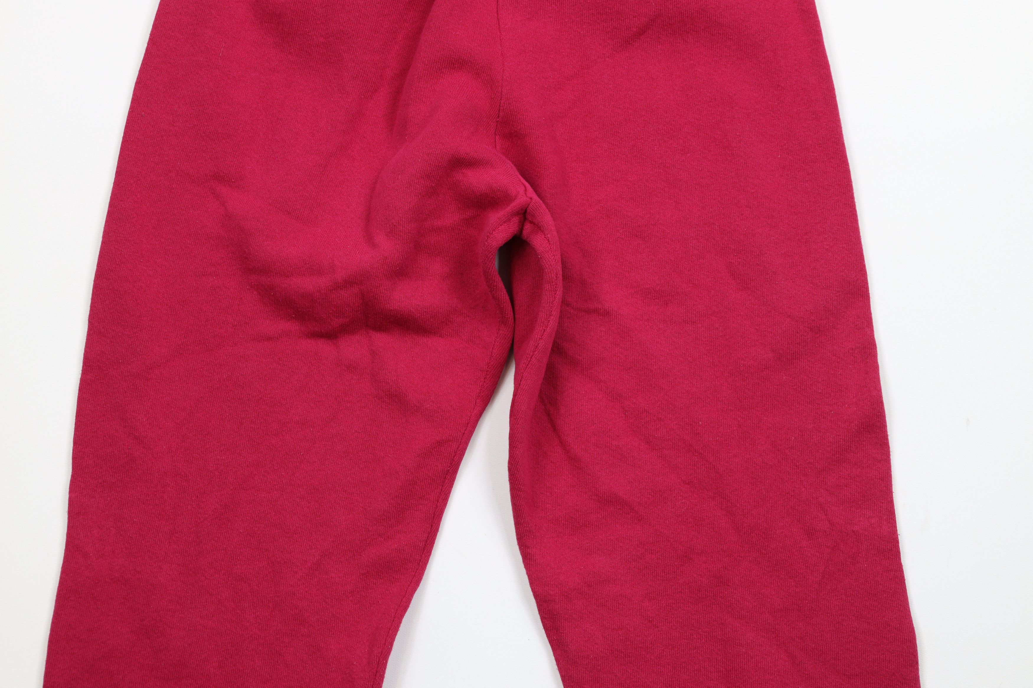 Vintage Vintage 90s Streetwear Blank Sweatpants Joggers Pink USA Size 22" - 10 Thumbnail