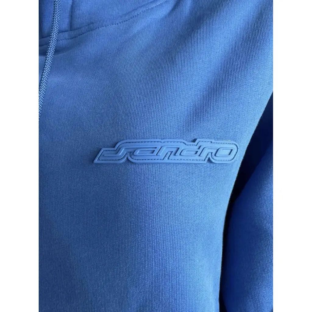 Sandro New sweatshirt Sandro blue organic cotton Size S / US 4 / IT 40 - 4 Thumbnail